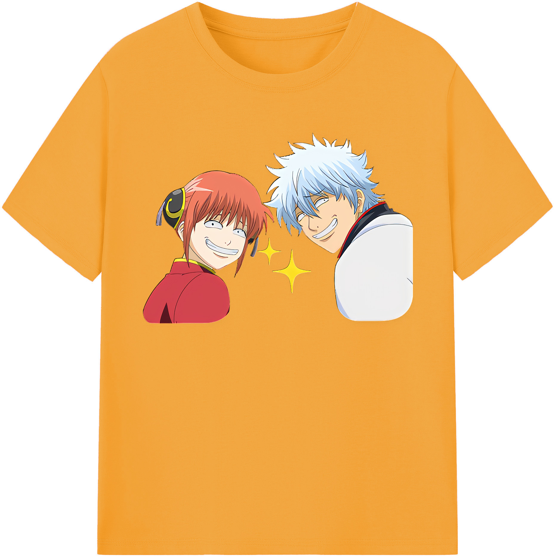 （画像用） ぎんたま 坂田銀時（さかたぎんとき） 神楽 志村新八（しむら しんぱち） GINTAMA Sakata Gintoki Kagura Shimura Shinpachi レディースカジュアルプリントTシャツ（綿100％）