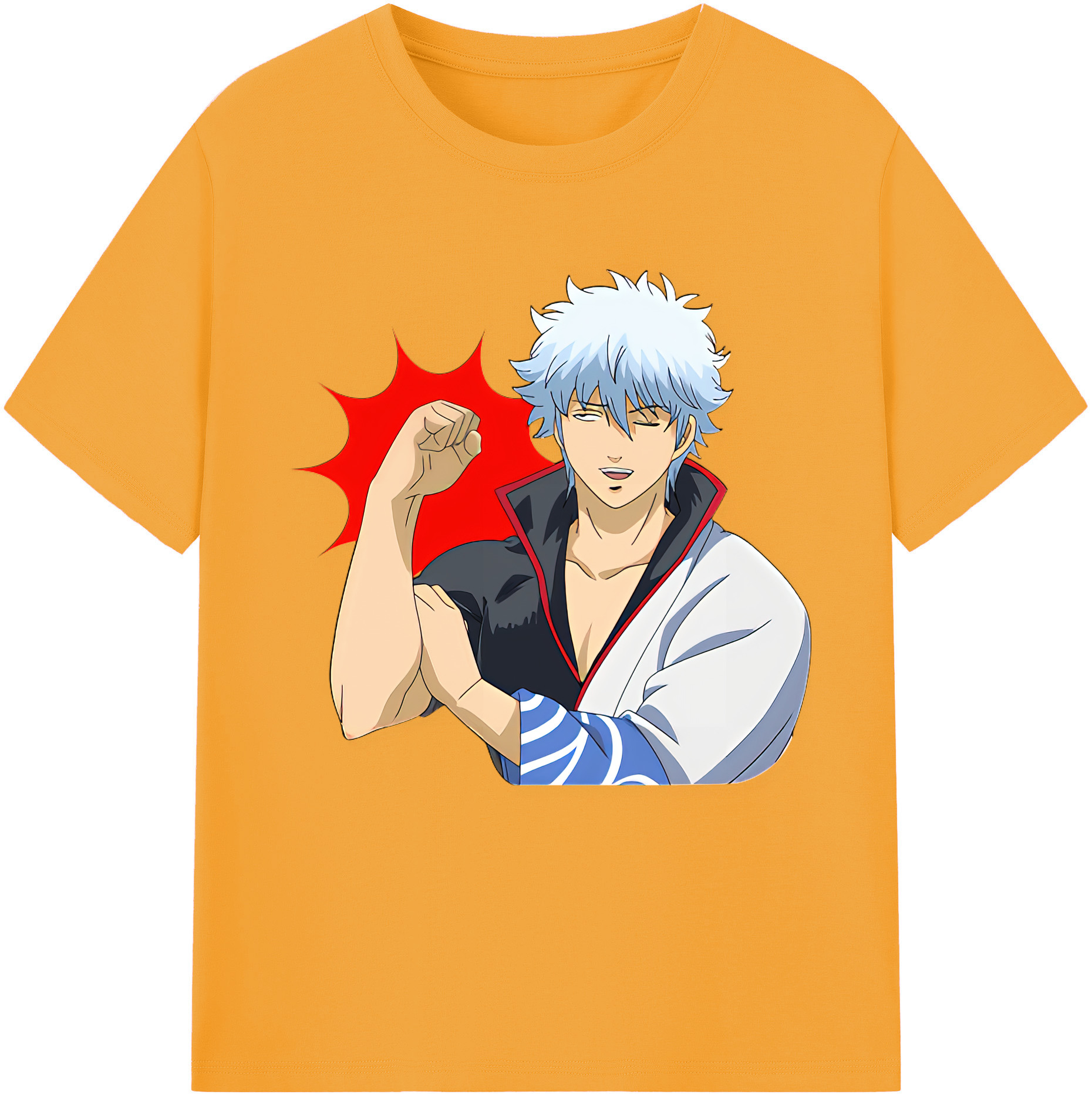 （画像用） ぎんたま 坂田銀時（さかたぎんとき） 神楽 志村新八（しむら しんぱち） GINTAMA Sakata Gintoki Kagura Shimura Shinpachi レディースカジュアルプリントTシャツ（綿100％）