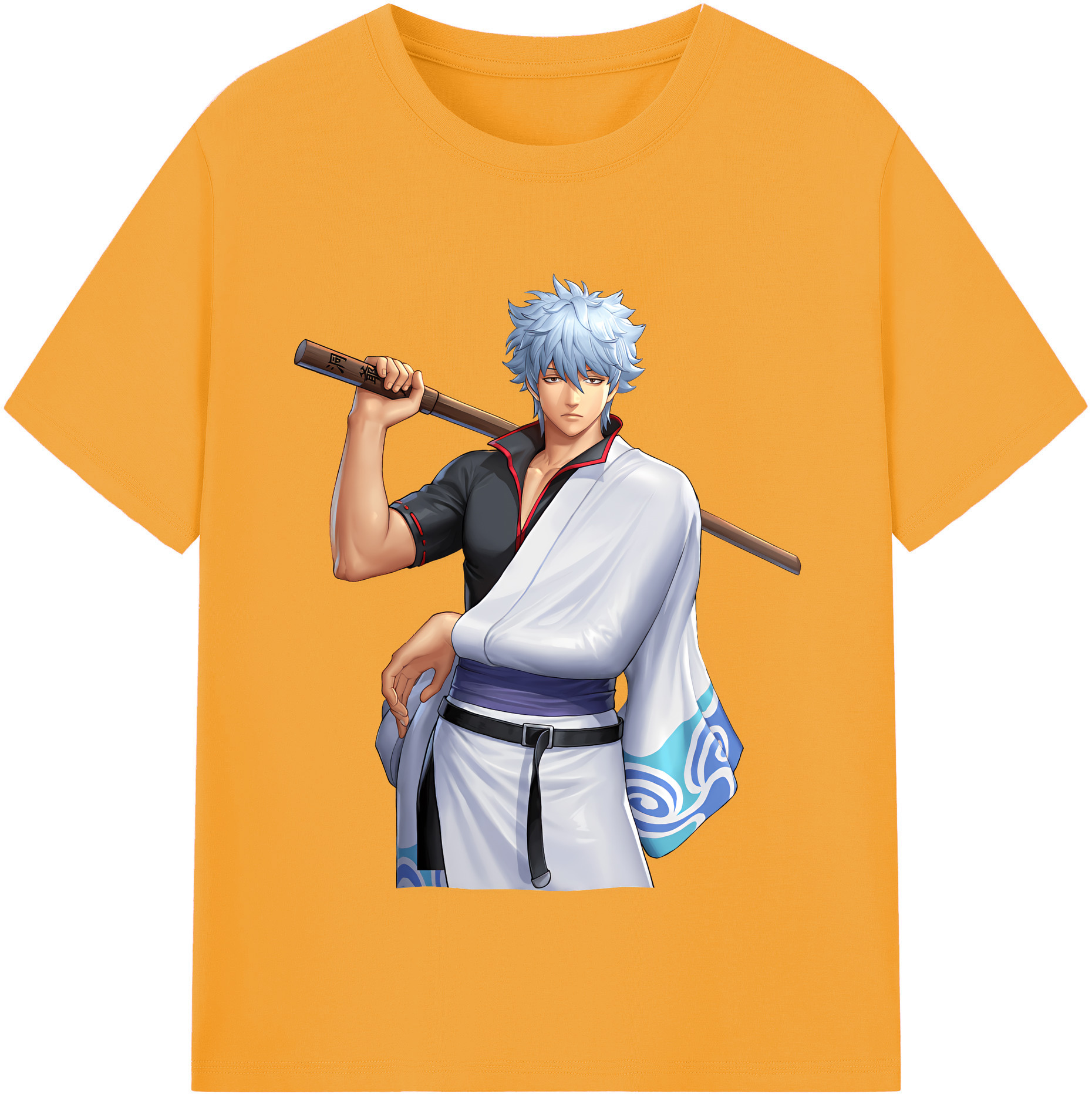 （画像用） ぎんたま 坂田銀時（さかたぎんとき） 神楽 志村新八（しむら しんぱち） GINTAMA Sakata Gintoki Kagura Shimura Shinpachi レディースカジュアルプリントTシャツ（綿100％）
