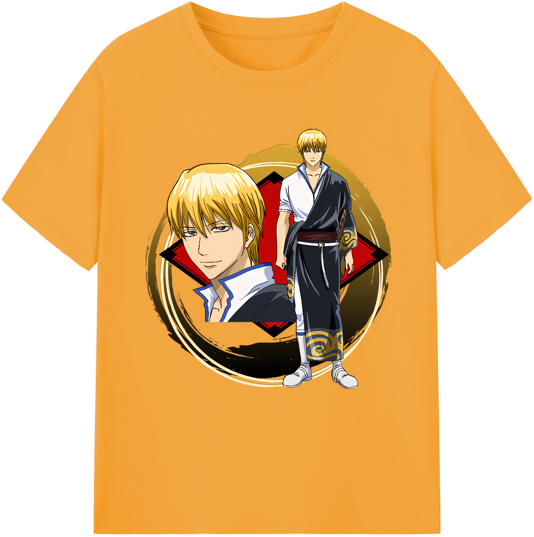（画像用） ぎんたま 坂田銀時（さかたぎんとき） 神楽 志村新八（しむら しんぱち） GINTAMA Sakata Gintoki Kagura Shimura Shinpachi レディースカジュアルプリントTシャツ（綿100％）