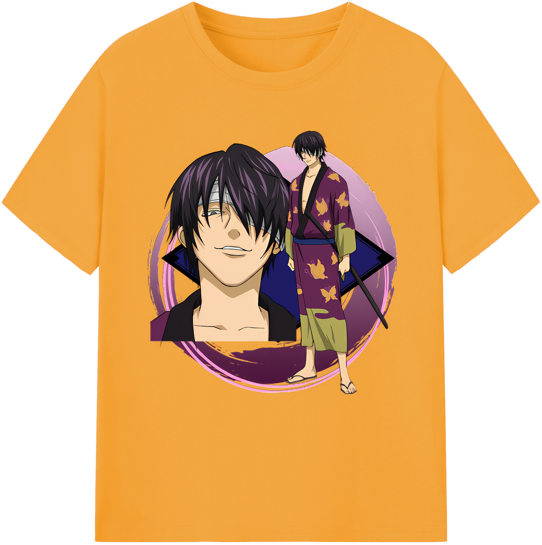 （画像用） ぎんたま 坂田銀時（さかたぎんとき） 神楽 志村新八（しむら しんぱち） GINTAMA Sakata Gintoki Kagura Shimura Shinpachi レディースカジュアルプリントTシャツ（綿100％）