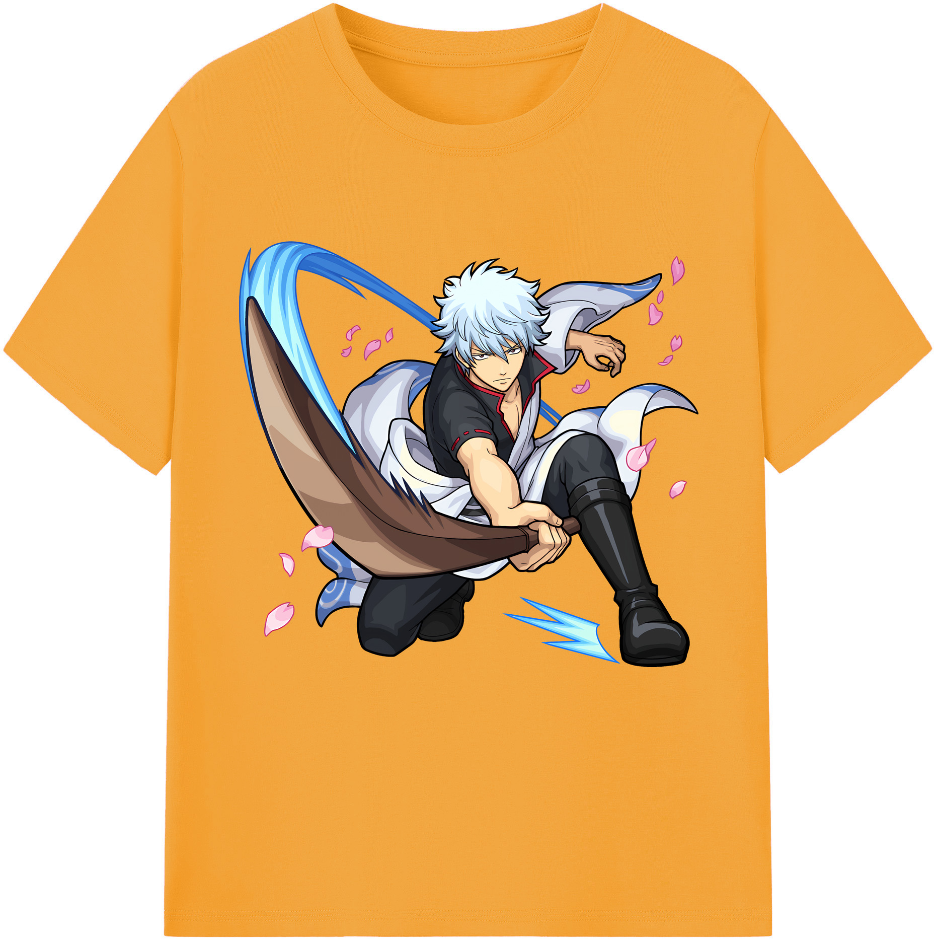 （画像用） ぎんたま 坂田銀時（さかたぎんとき） 神楽 志村新八（しむら しんぱち） GINTAMA Sakata Gintoki Kagura Shimura Shinpachi レディースカジュアルプリントTシャツ（綿100％）