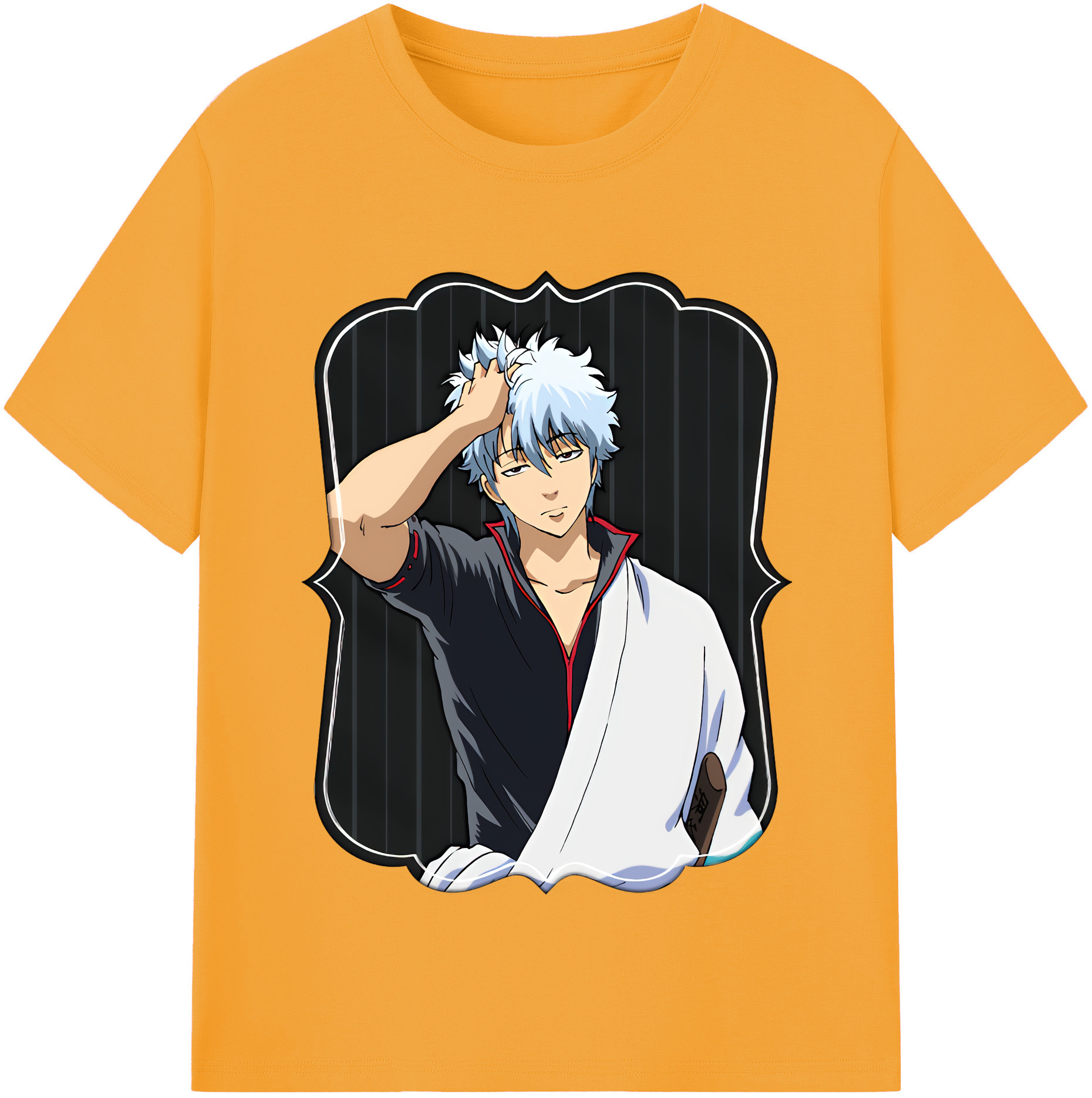 （画像用） ぎんたま 坂田銀時（さかたぎんとき） 神楽 志村新八（しむら しんぱち） GINTAMA Sakata Gintoki Kagura Shimura Shinpachi レディースカジュアルプリントTシャツ（綿100％）