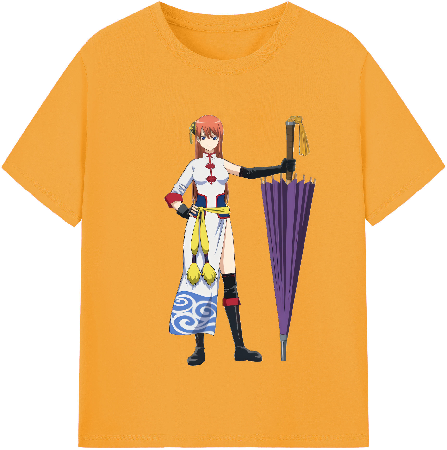 （画像用） ぎんたま 坂田銀時（さかたぎんとき） 神楽 志村新八（しむら しんぱち） GINTAMA Sakata Gintoki Kagura Shimura Shinpachi レディースカジュアルプリントTシャツ（綿100％）