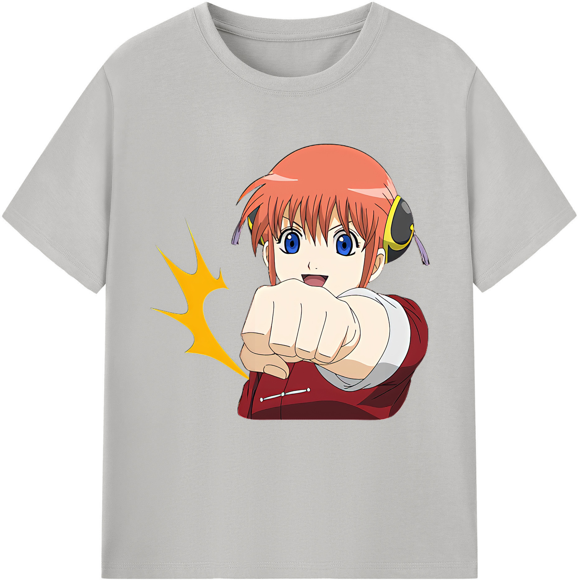 （画像用） ぎんたま 坂田銀時（さかたぎんとき） 神楽 志村新八（しむら しんぱち） GINTAMA Sakata Gintoki Kagura Shimura Shinpachi レディースカジュアルプリントTシャツ（綿100％）