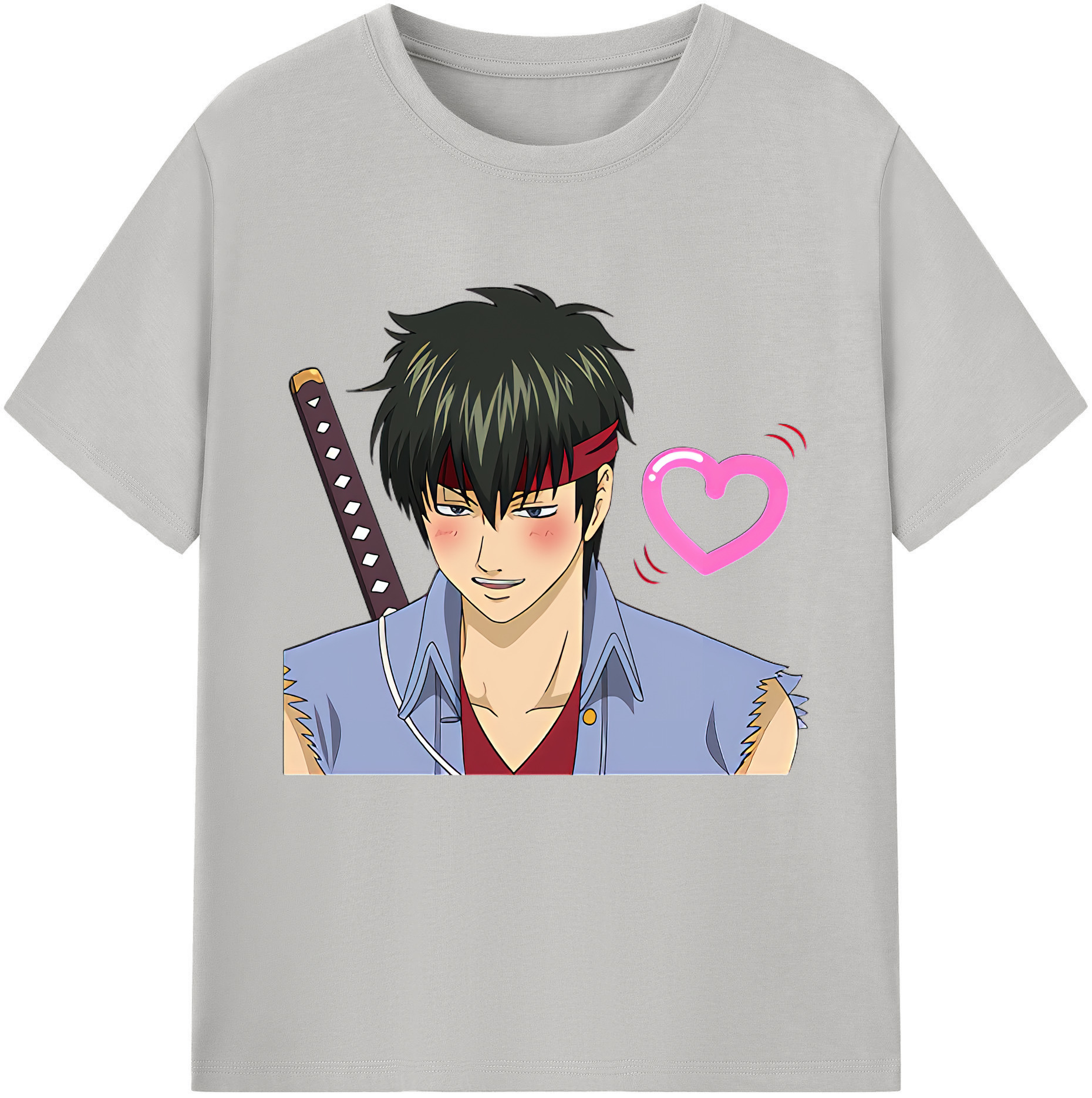 （画像用） ぎんたま 坂田銀時（さかたぎんとき） 神楽 志村新八（しむら しんぱち） GINTAMA Sakata Gintoki Kagura Shimura Shinpachi レディースカジュアルプリントTシャツ（綿100％）