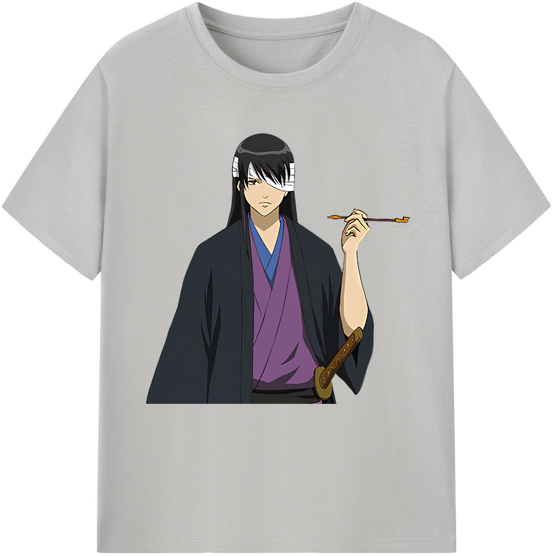（画像用） ぎんたま 坂田銀時（さかたぎんとき） 神楽 志村新八（しむら しんぱち） GINTAMA Sakata Gintoki Kagura Shimura Shinpachi レディースカジュアルプリントTシャツ（綿100％）