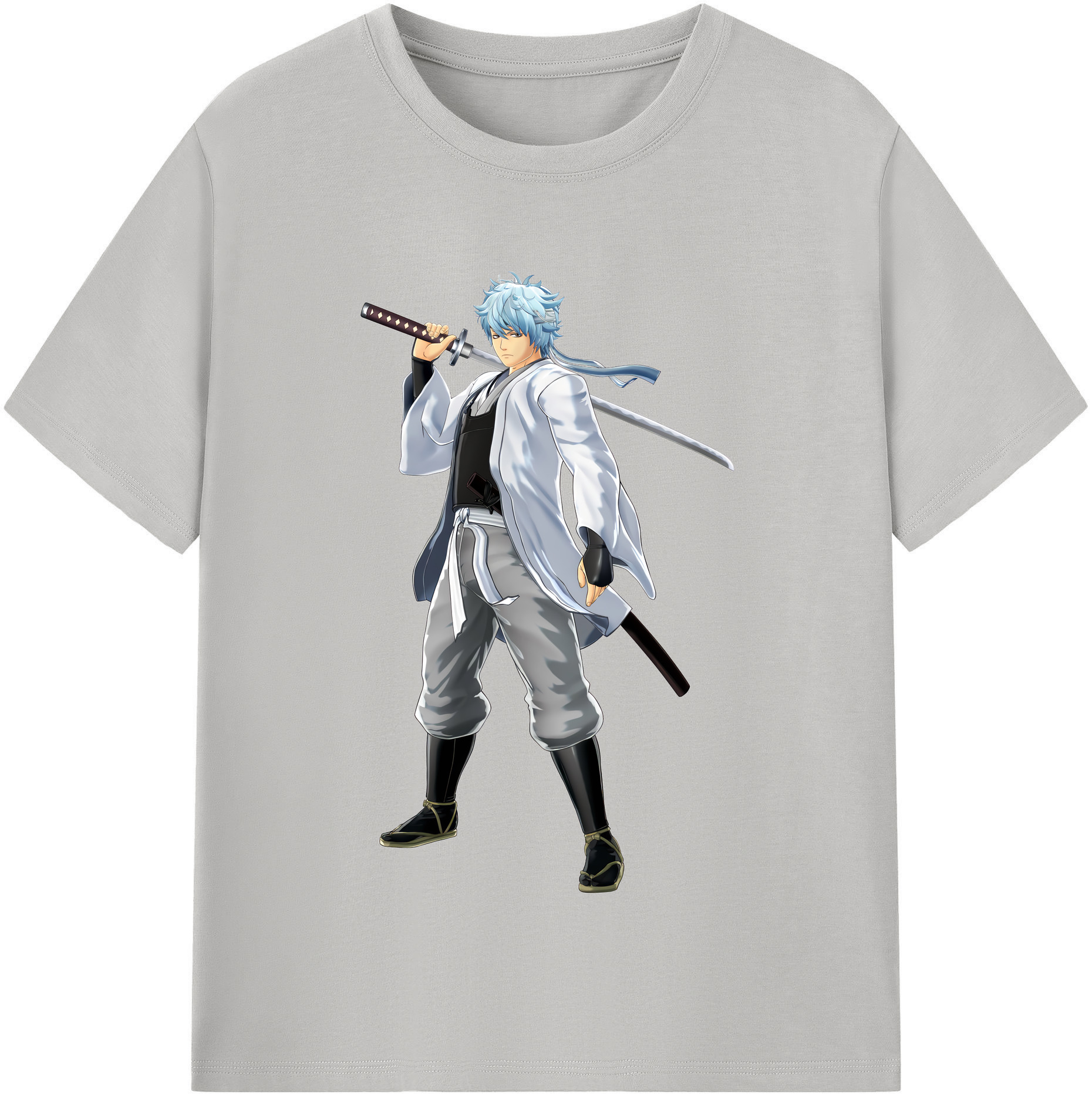 （画像用） ぎんたま 坂田銀時（さかたぎんとき） 神楽 志村新八（しむら しんぱち） GINTAMA Sakata Gintoki Kagura Shimura Shinpachi レディースカジュアルプリントTシャツ（綿100％）