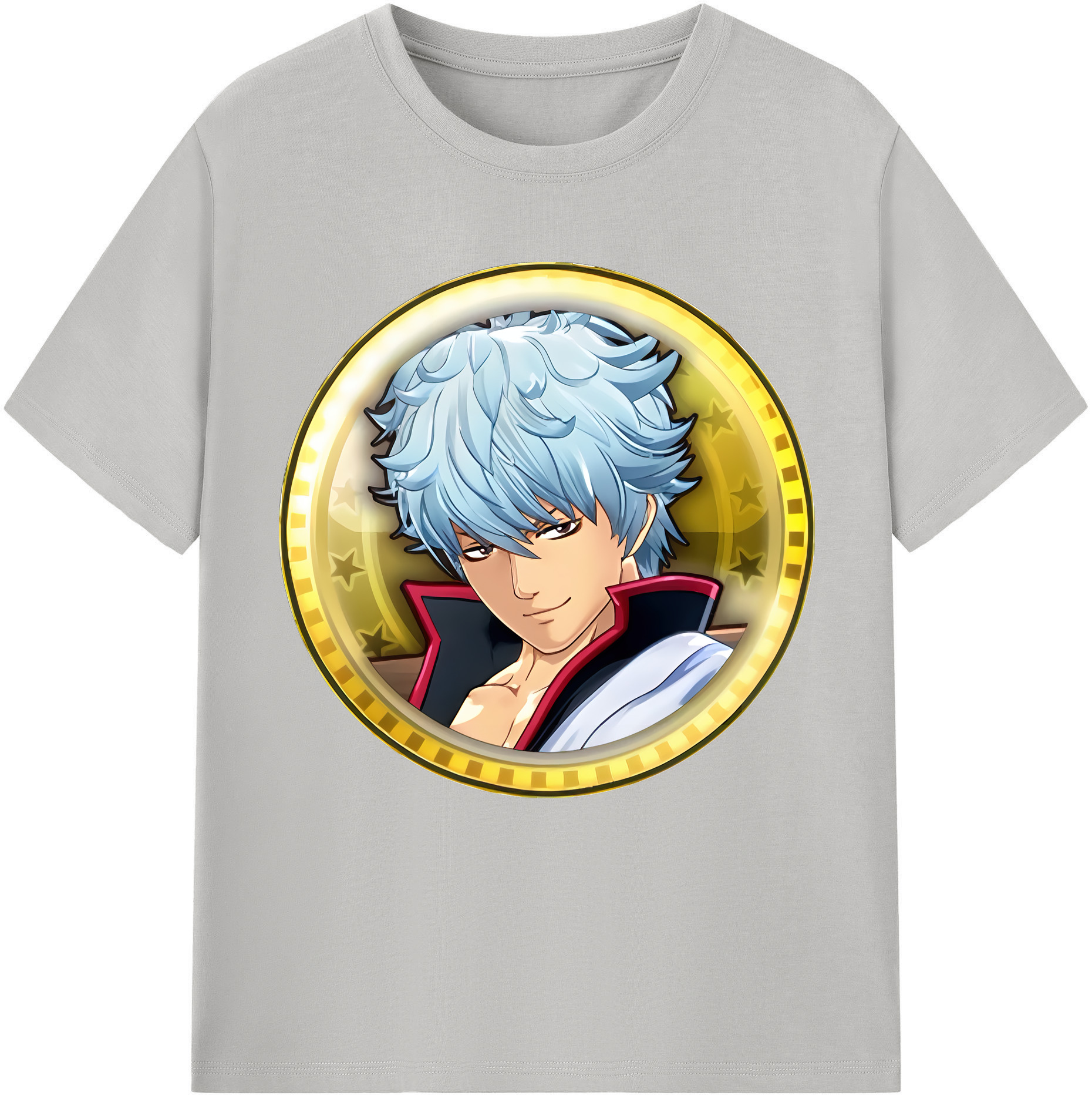 （画像用） ぎんたま 坂田銀時（さかたぎんとき） 神楽 志村新八（しむら しんぱち） GINTAMA Sakata Gintoki Kagura Shimura Shinpachi レディースカジュアルプリントTシャツ（綿100％）