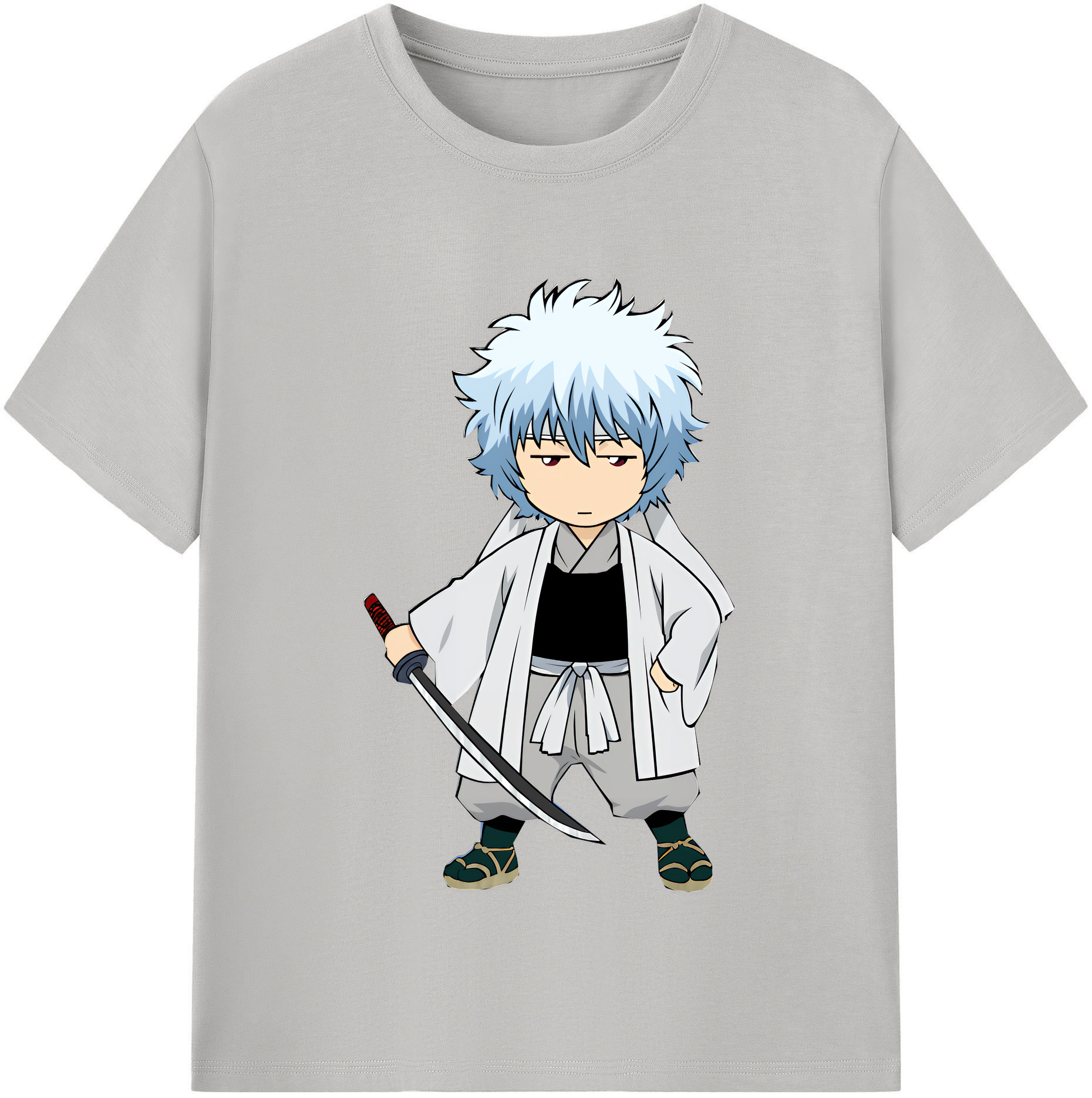 （画像用） ぎんたま 坂田銀時（さかたぎんとき） 神楽 志村新八（しむら しんぱち） GINTAMA Sakata Gintoki Kagura Shimura Shinpachi レディースカジュアルプリントTシャツ（綿100％）