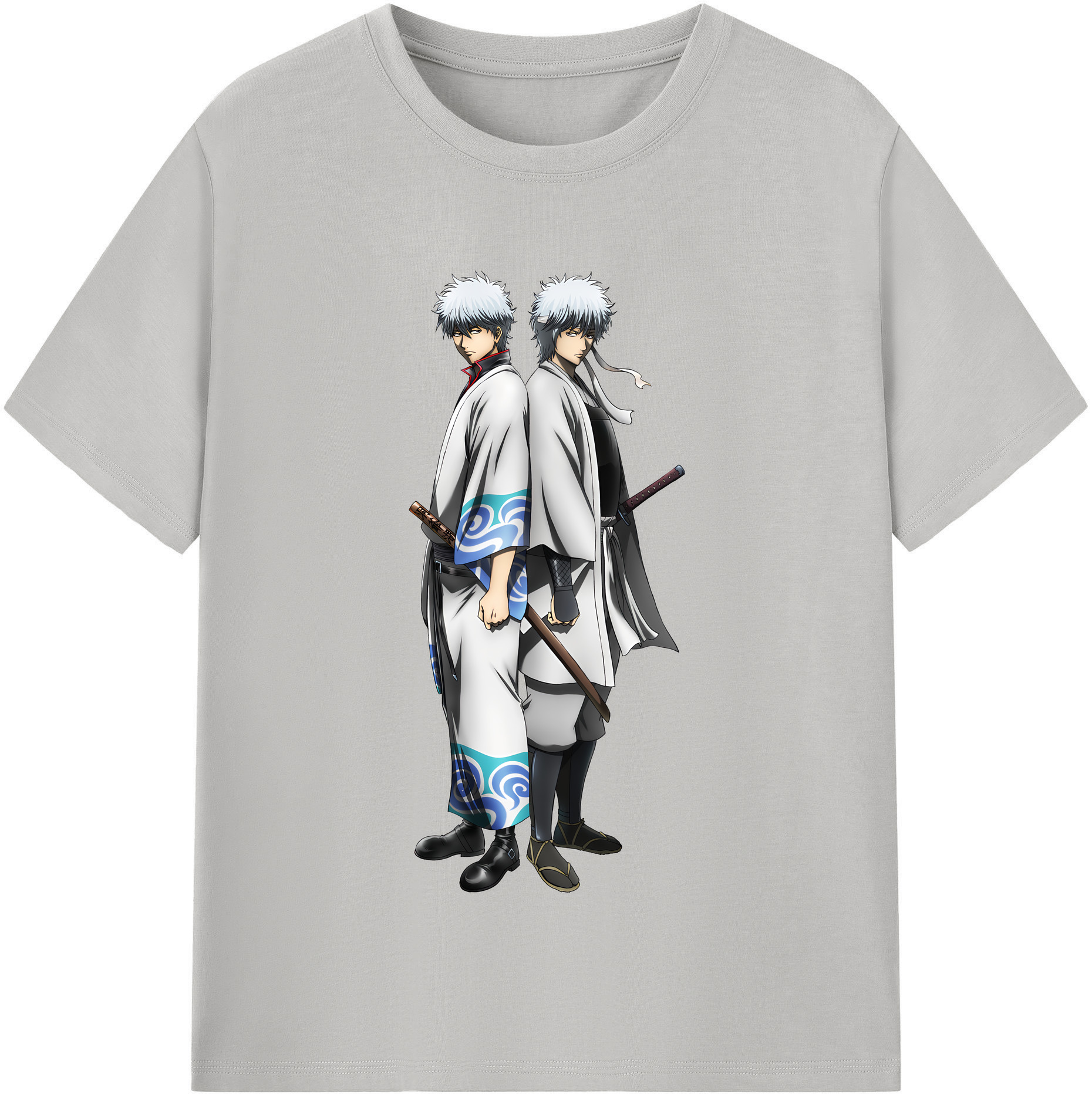 （画像用） ぎんたま 坂田銀時（さかたぎんとき） 神楽 志村新八（しむら しんぱち） GINTAMA Sakata Gintoki Kagura Shimura Shinpachi レディースカジュアルプリントTシャツ（綿100％）