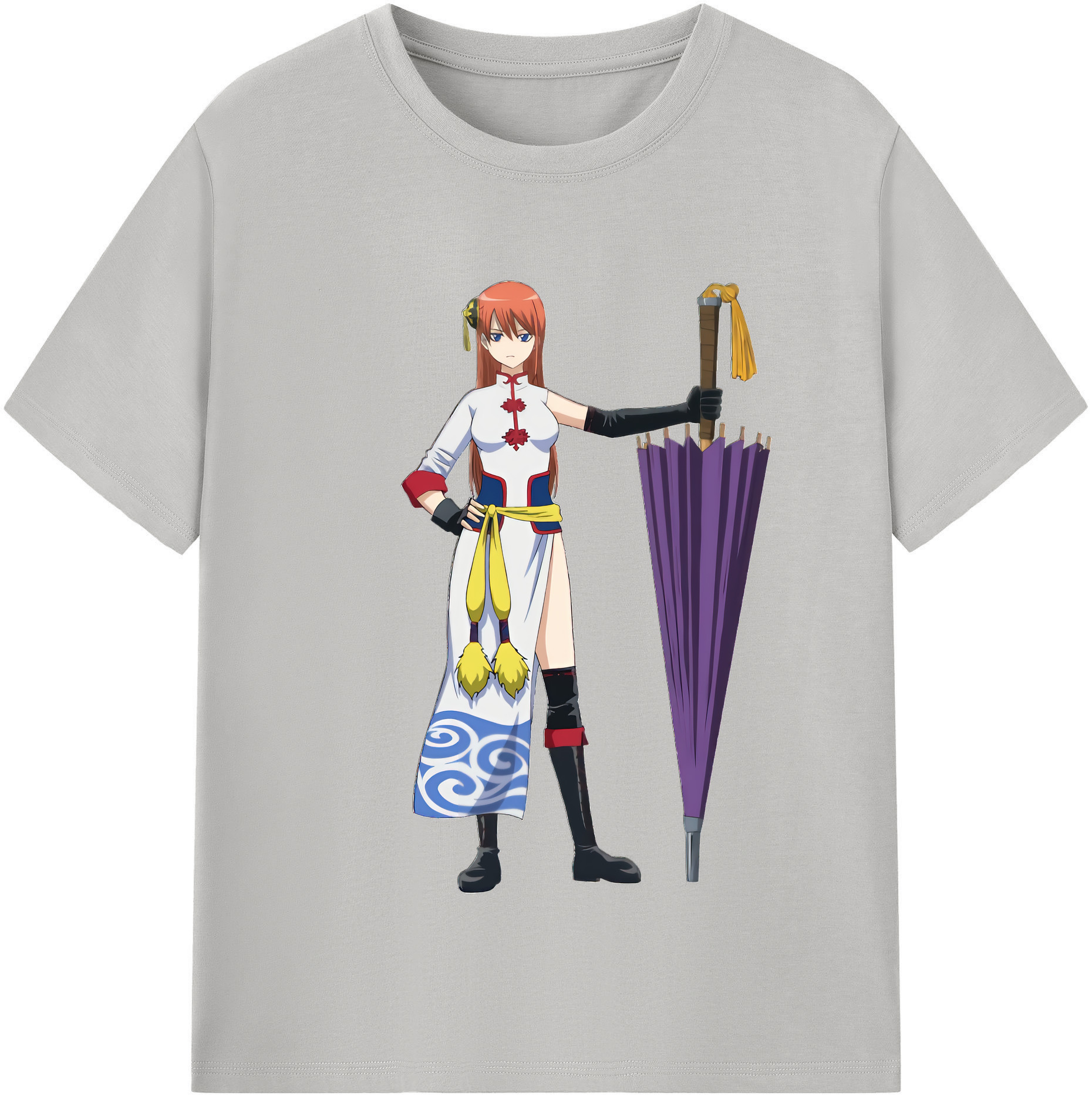 （画像用） ぎんたま 坂田銀時（さかたぎんとき） 神楽 志村新八（しむら しんぱち） GINTAMA Sakata Gintoki Kagura Shimura Shinpachi レディースカジュアルプリントTシャツ（綿100％）