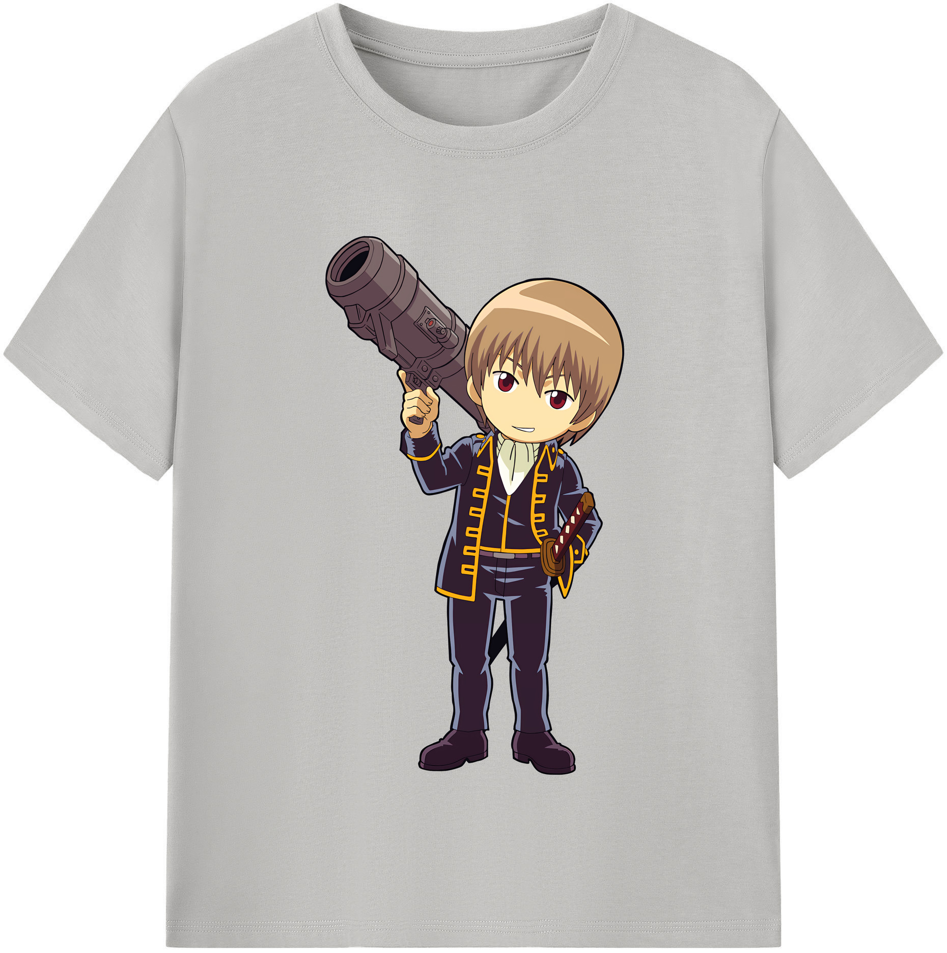 （画像用） ぎんたま 坂田銀時（さかたぎんとき） 神楽 志村新八（しむら しんぱち） GINTAMA Sakata Gintoki Kagura Shimura Shinpachi レディースカジュアルプリントTシャツ（綿100％）