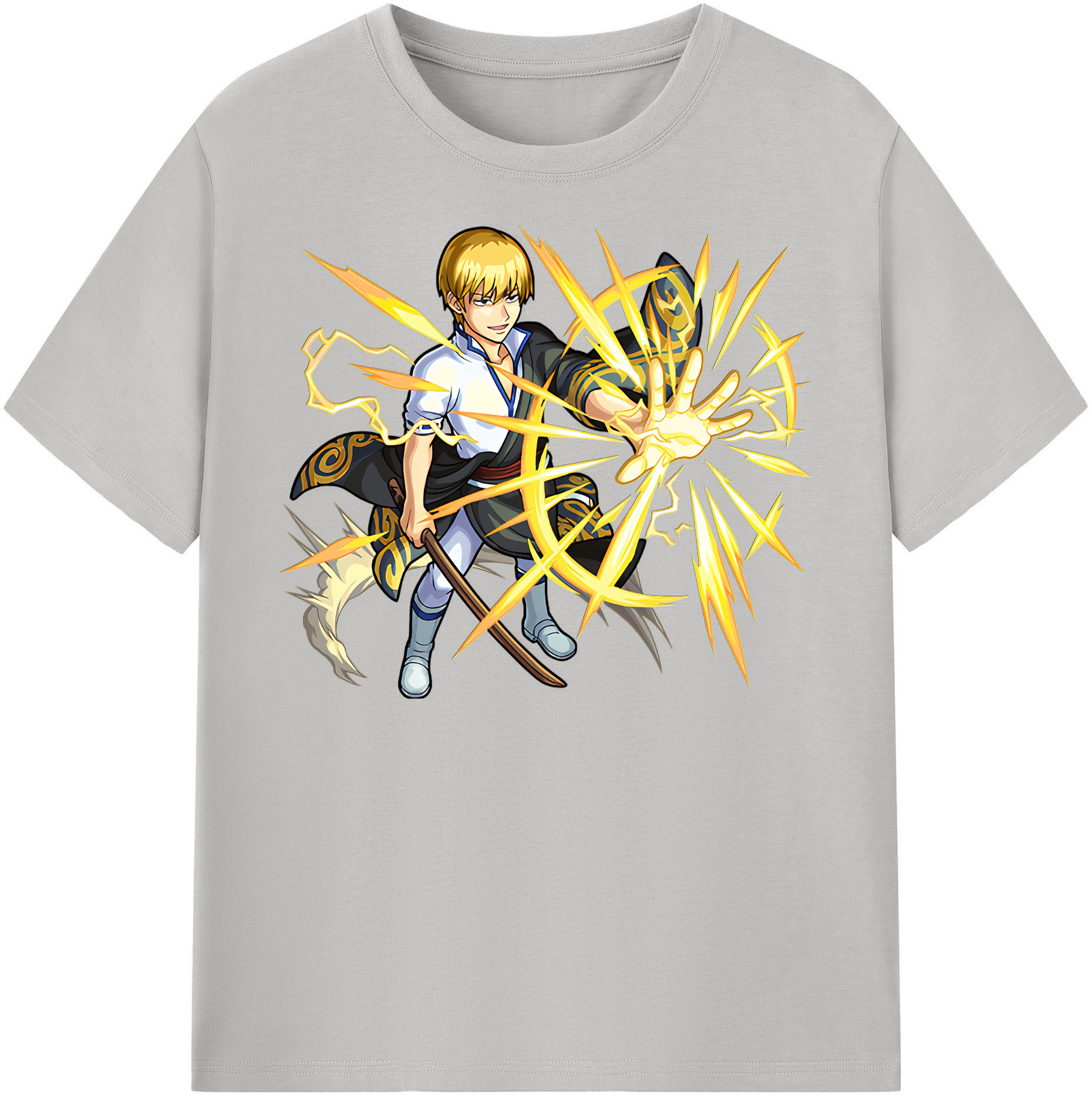 （画像用） ぎんたま 坂田銀時（さかたぎんとき） 神楽 志村新八（しむら しんぱち） GINTAMA Sakata Gintoki Kagura Shimura Shinpachi レディースカジュアルプリントTシャツ（綿100％）