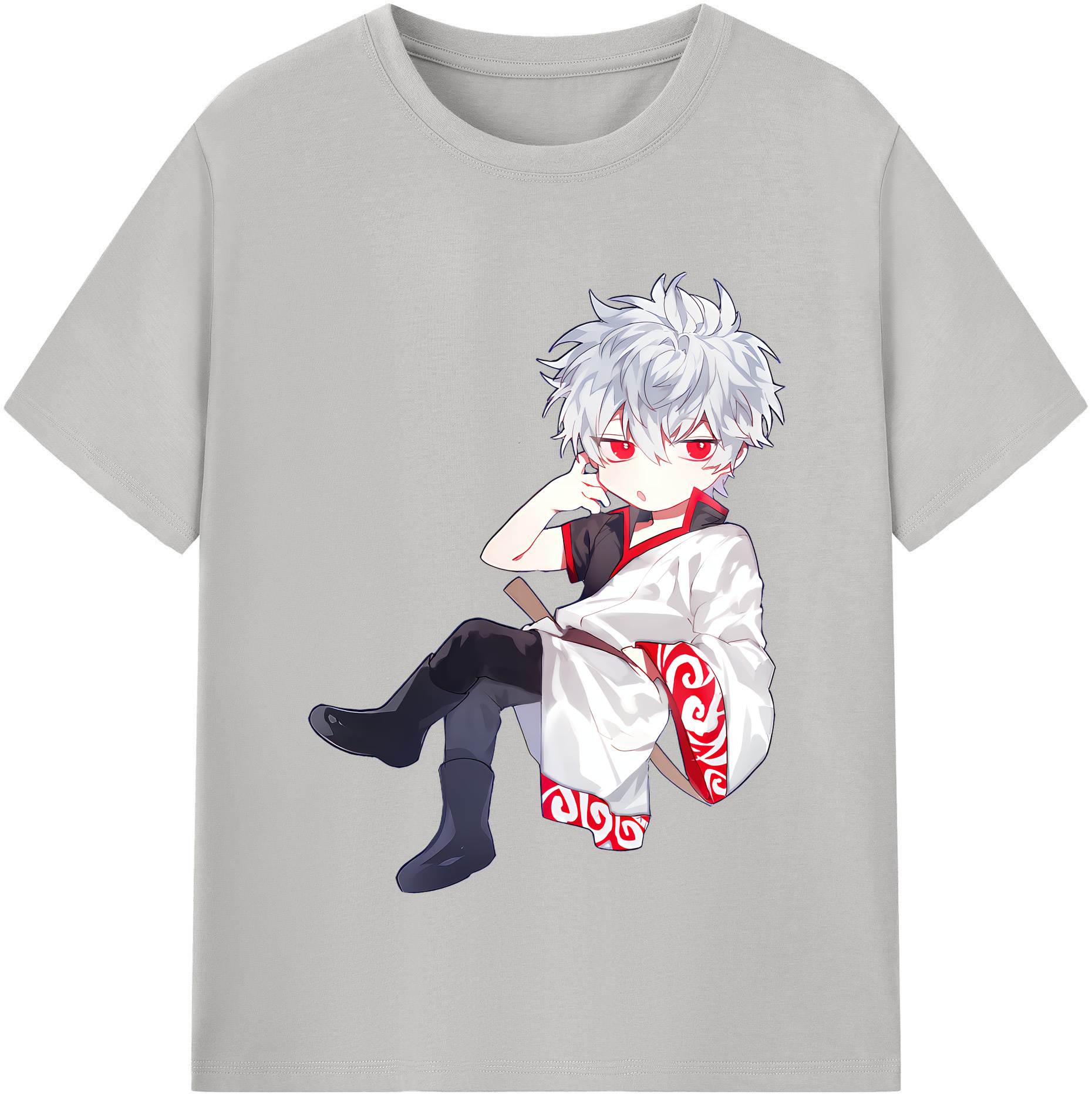 （画像用） ぎんたま 坂田銀時（さかたぎんとき） 神楽 志村新八（しむら しんぱち） GINTAMA Sakata Gintoki Kagura Shimura Shinpachi レディースカジュアルプリントTシャツ（綿100％）