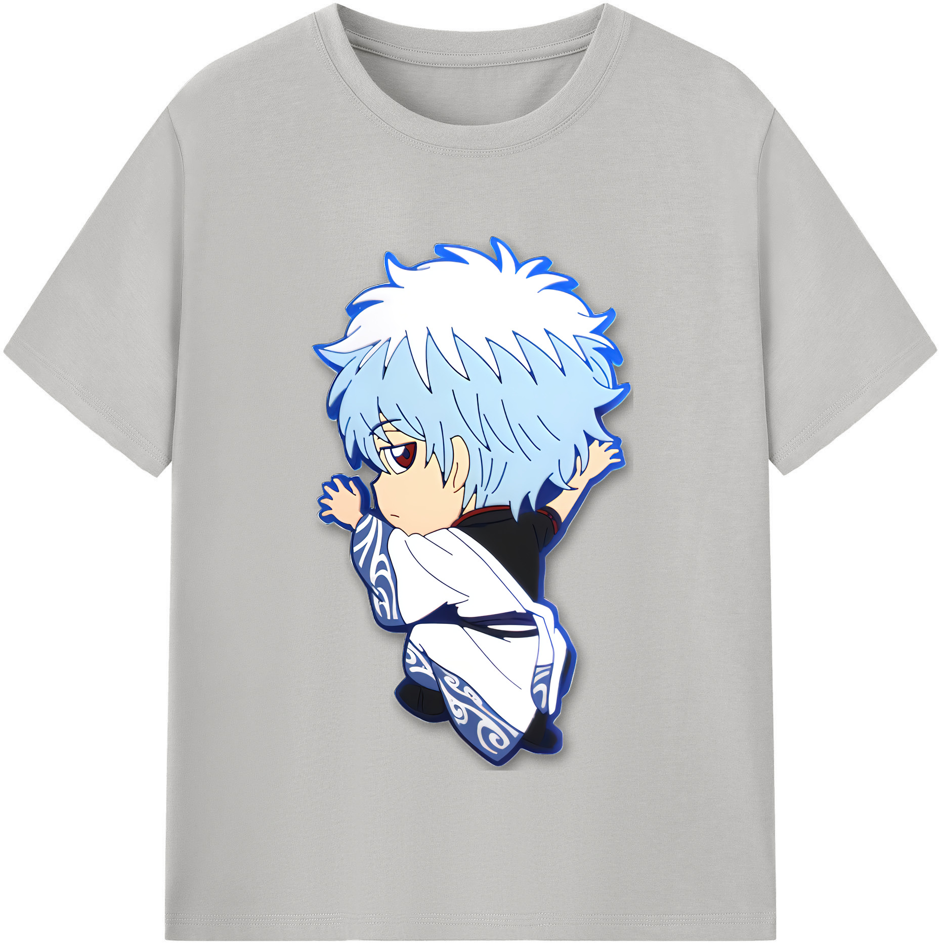 （画像用） ぎんたま 坂田銀時（さかたぎんとき） 神楽 志村新八（しむら しんぱち） GINTAMA Sakata Gintoki Kagura Shimura Shinpachi レディースカジュアルプリントTシャツ（綿100％）