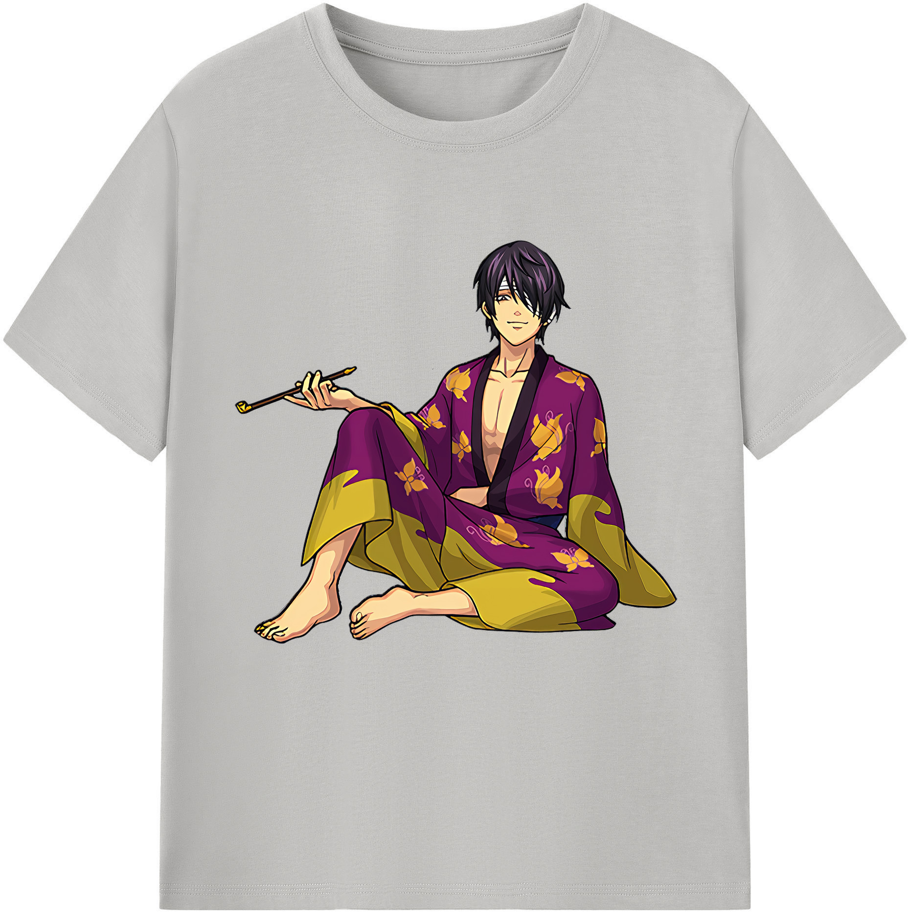 （画像用） ぎんたま 坂田銀時（さかたぎんとき） 神楽 志村新八（しむら しんぱち） GINTAMA Sakata Gintoki Kagura Shimura Shinpachi レディースカジュアルプリントTシャツ（綿100％）