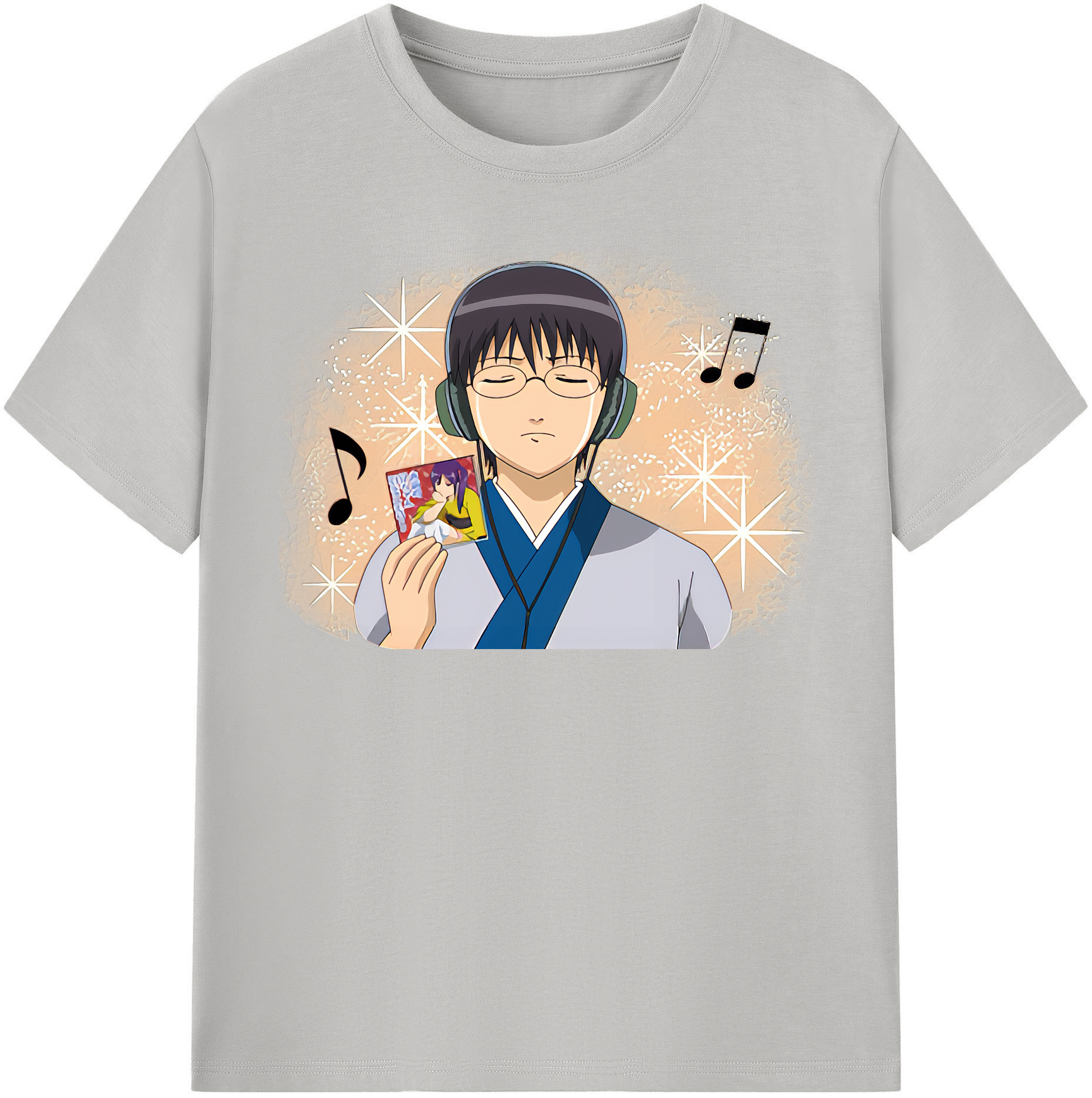（画像用） ぎんたま 坂田銀時（さかたぎんとき） 神楽 志村新八（しむら しんぱち） GINTAMA Sakata Gintoki Kagura Shimura Shinpachi レディースカジュアルプリントTシャツ（綿100％）