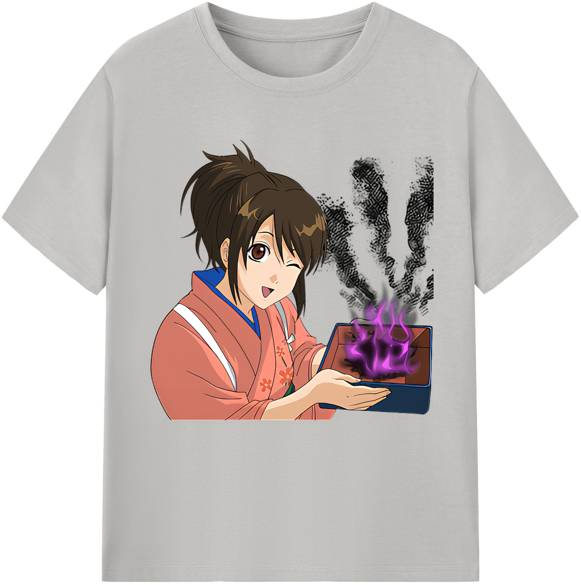 （画像用） ぎんたま 坂田銀時（さかたぎんとき） 神楽 志村新八（しむら しんぱち） GINTAMA Sakata Gintoki Kagura Shimura Shinpachi レディースカジュアルプリントTシャツ（綿100％）