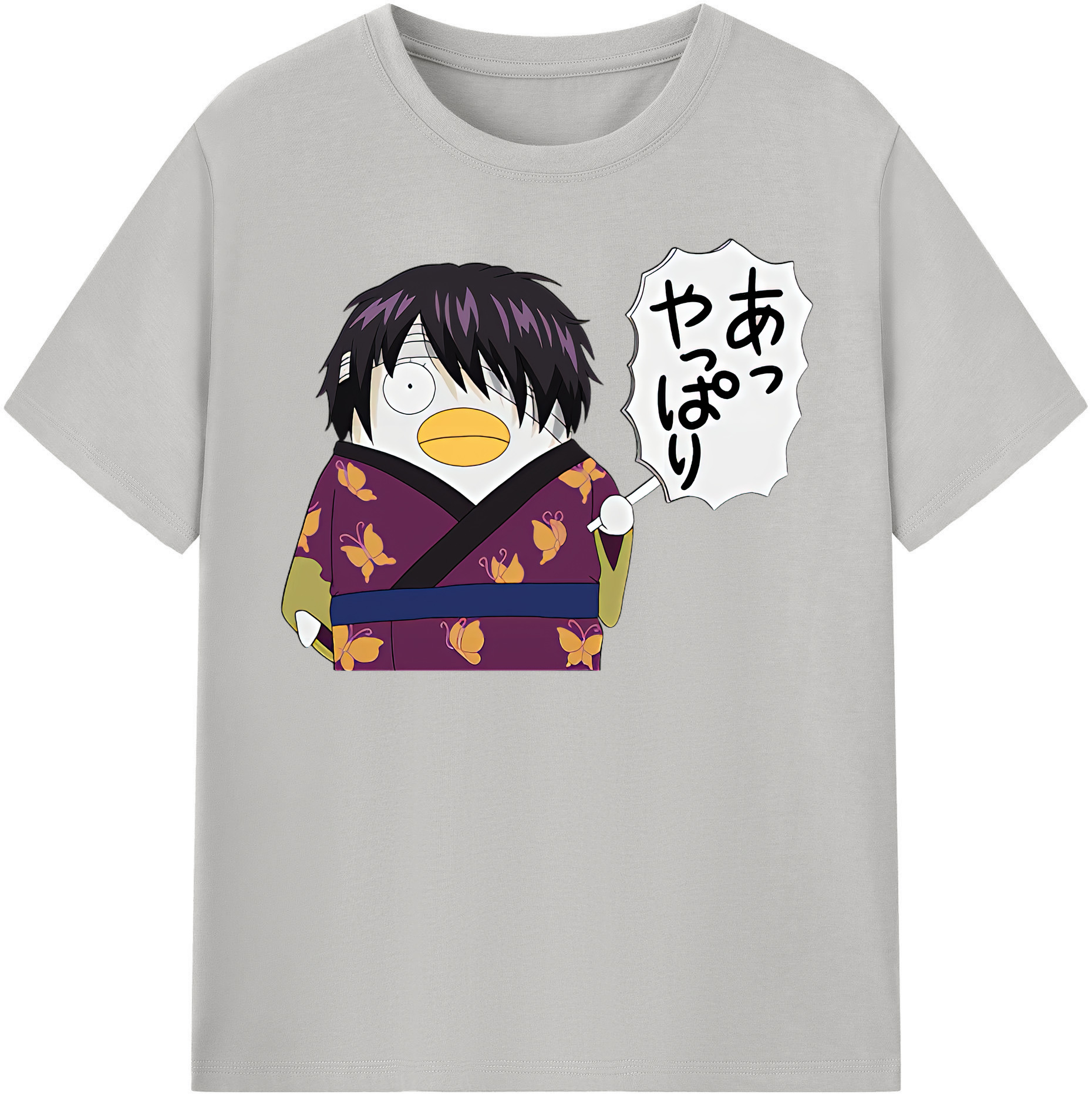 （画像用） ぎんたま 坂田銀時（さかたぎんとき） 神楽 志村新八（しむら しんぱち） GINTAMA Sakata Gintoki Kagura Shimura Shinpachi レディースカジュアルプリントTシャツ（綿100％）