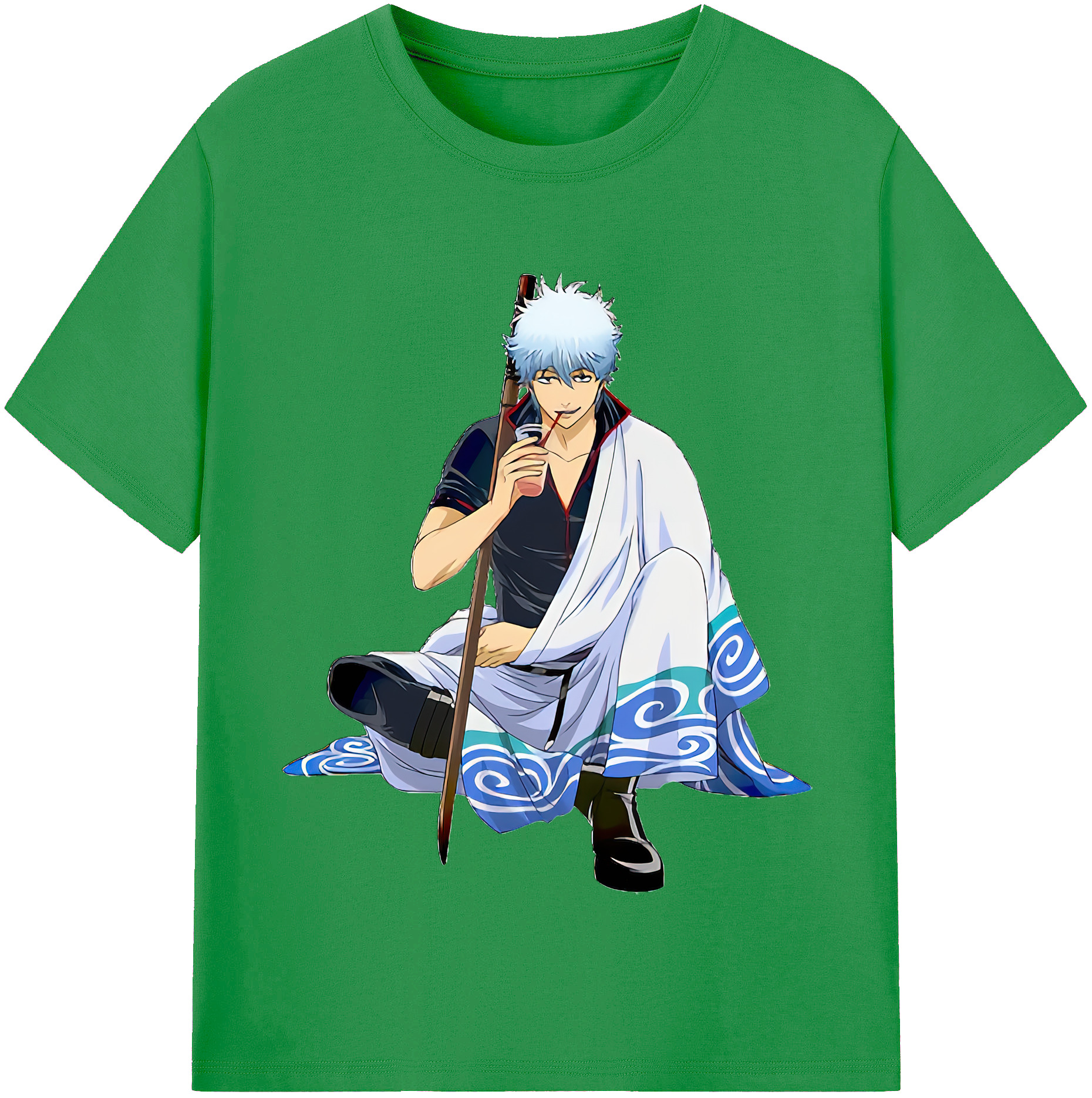 （画像用） ぎんたま 坂田銀時（さかたぎんとき） 神楽 志村新八（しむら しんぱち） GINTAMA Sakata Gintoki Kagura Shimura Shinpachi レディースカジュアルプリントTシャツ（綿100％）
