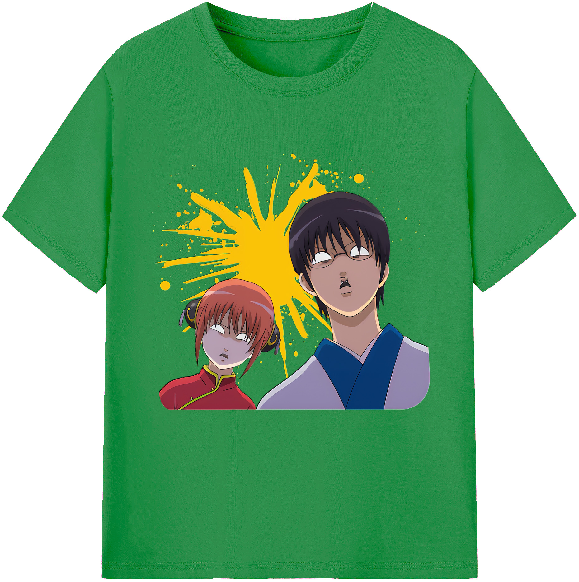 （画像用） ぎんたま 坂田銀時（さかたぎんとき） 神楽 志村新八（しむら しんぱち） GINTAMA Sakata Gintoki Kagura Shimura Shinpachi レディースカジュアルプリントTシャツ（綿100％）