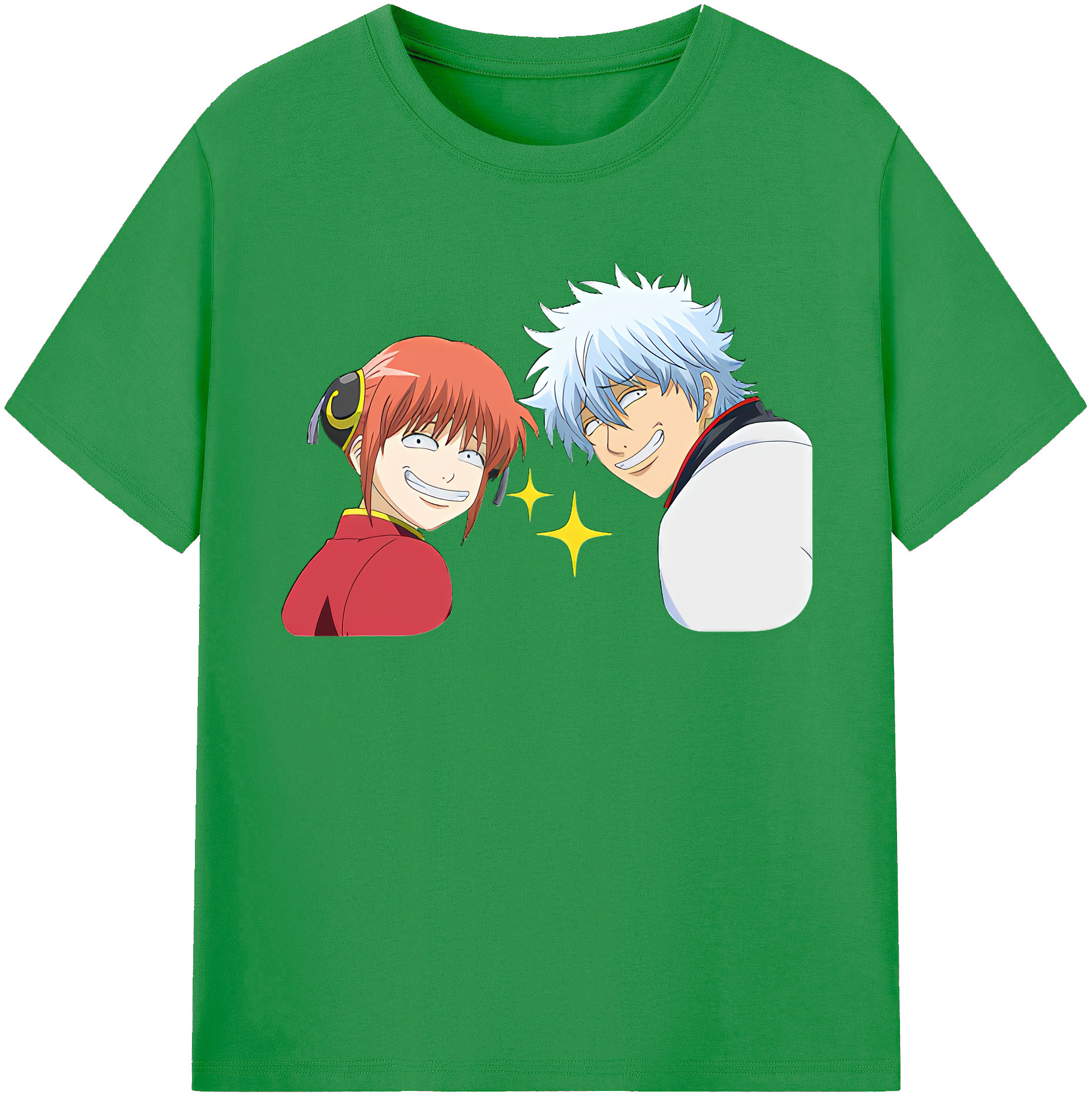 （画像用） ぎんたま 坂田銀時（さかたぎんとき） 神楽 志村新八（しむら しんぱち） GINTAMA Sakata Gintoki Kagura Shimura Shinpachi レディースカジュアルプリントTシャツ（綿100％）