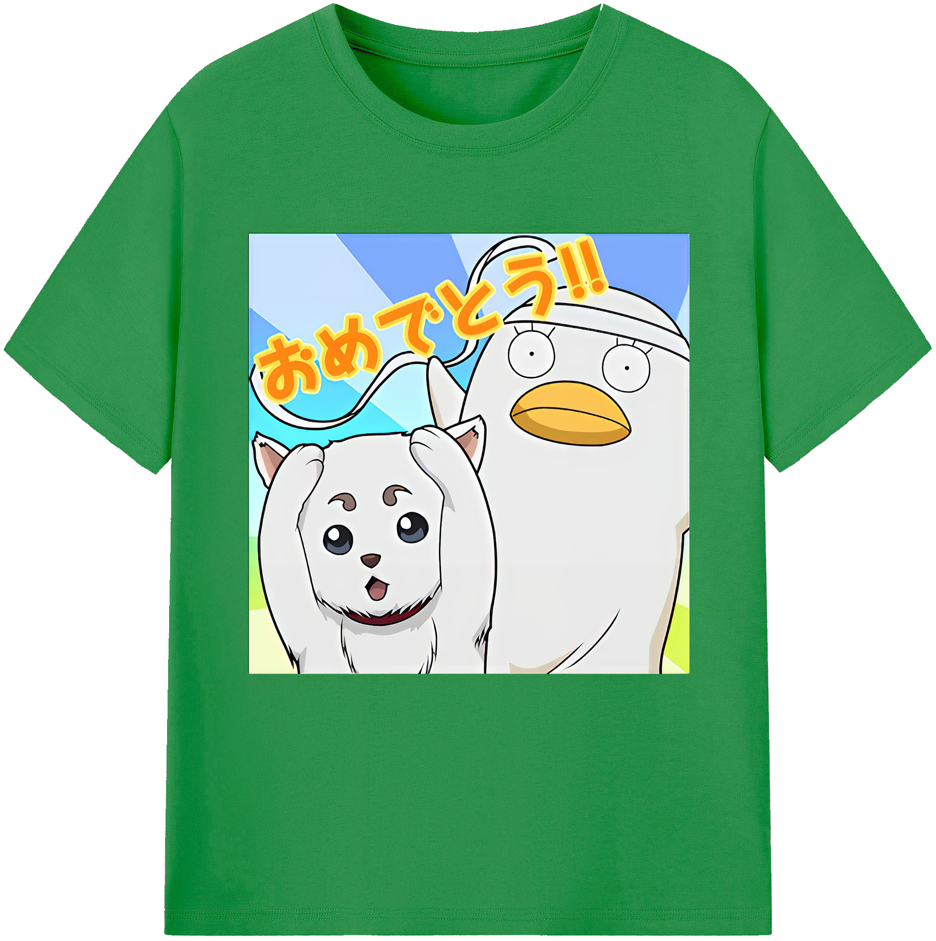 （画像用） ぎんたま 坂田銀時（さかたぎんとき） 神楽 志村新八（しむら しんぱち） GINTAMA Sakata Gintoki Kagura Shimura Shinpachi レディースカジュアルプリントTシャツ（綿100％）