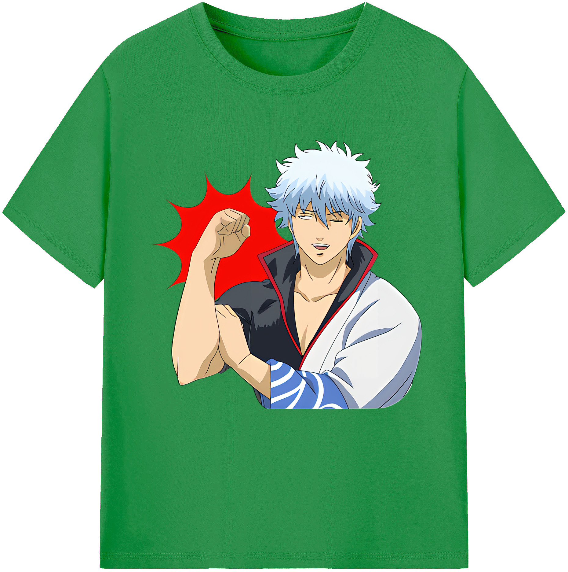 （画像用） ぎんたま 坂田銀時（さかたぎんとき） 神楽 志村新八（しむら しんぱち） GINTAMA Sakata Gintoki Kagura Shimura Shinpachi レディースカジュアルプリントTシャツ（綿100％）