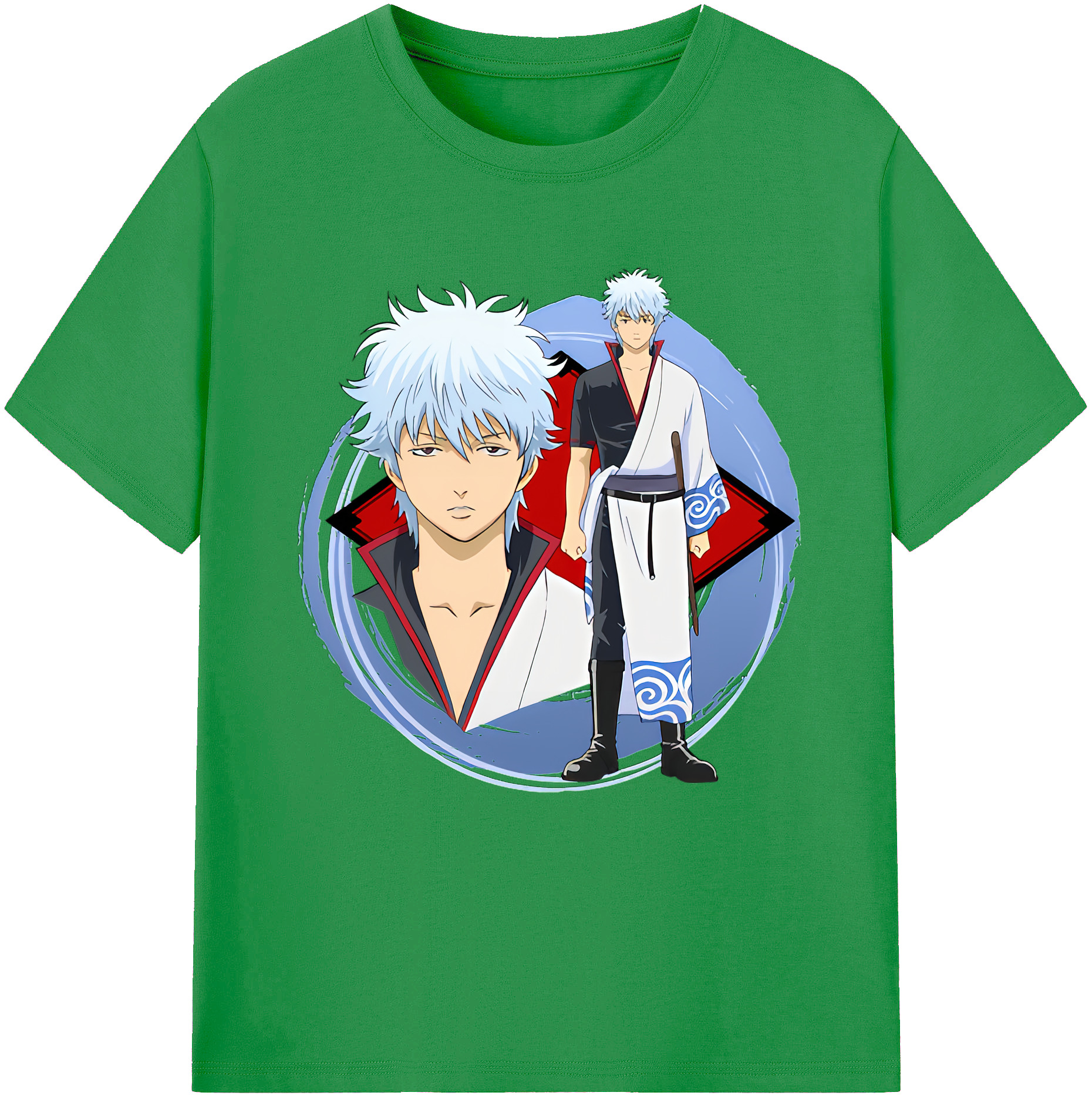 （画像用） ぎんたま 坂田銀時（さかたぎんとき） 神楽 志村新八（しむら しんぱち） GINTAMA Sakata Gintoki Kagura Shimura Shinpachi レディースカジュアルプリントTシャツ（綿100％）