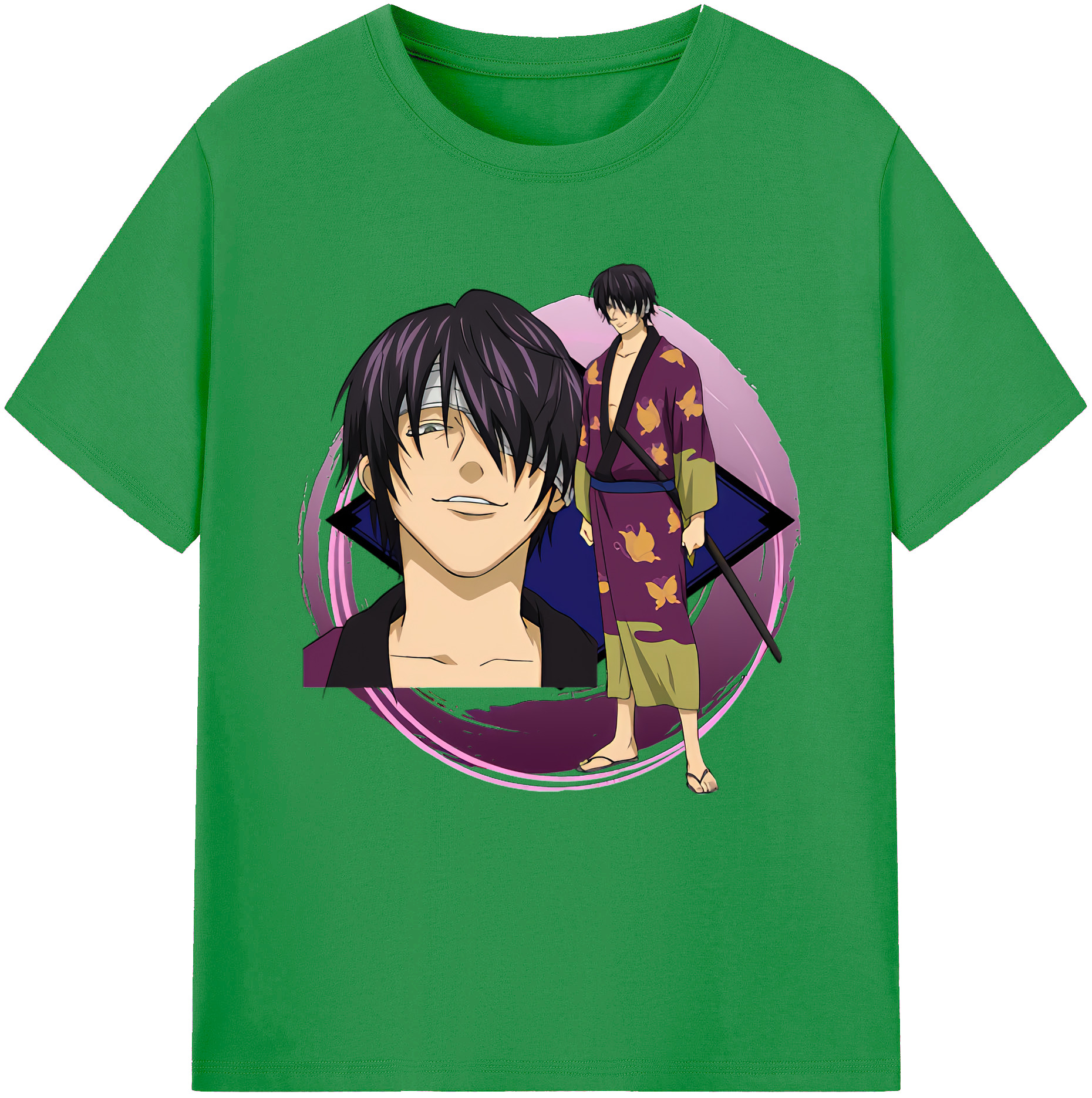 （画像用） ぎんたま 坂田銀時（さかたぎんとき） 神楽 志村新八（しむら しんぱち） GINTAMA Sakata Gintoki Kagura Shimura Shinpachi レディースカジュアルプリントTシャツ（綿100％）