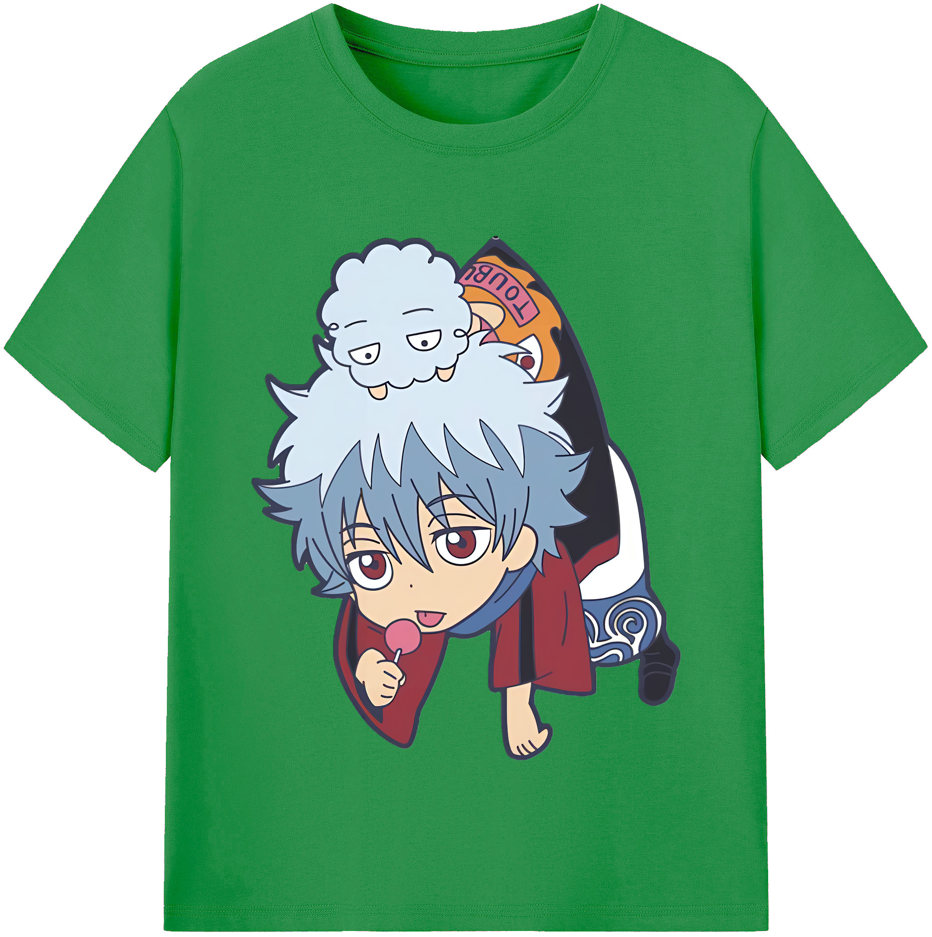 （画像用） ぎんたま 坂田銀時（さかたぎんとき） 神楽 志村新八（しむら しんぱち） GINTAMA Sakata Gintoki Kagura Shimura Shinpachi レディースカジュアルプリントTシャツ（綿100％）