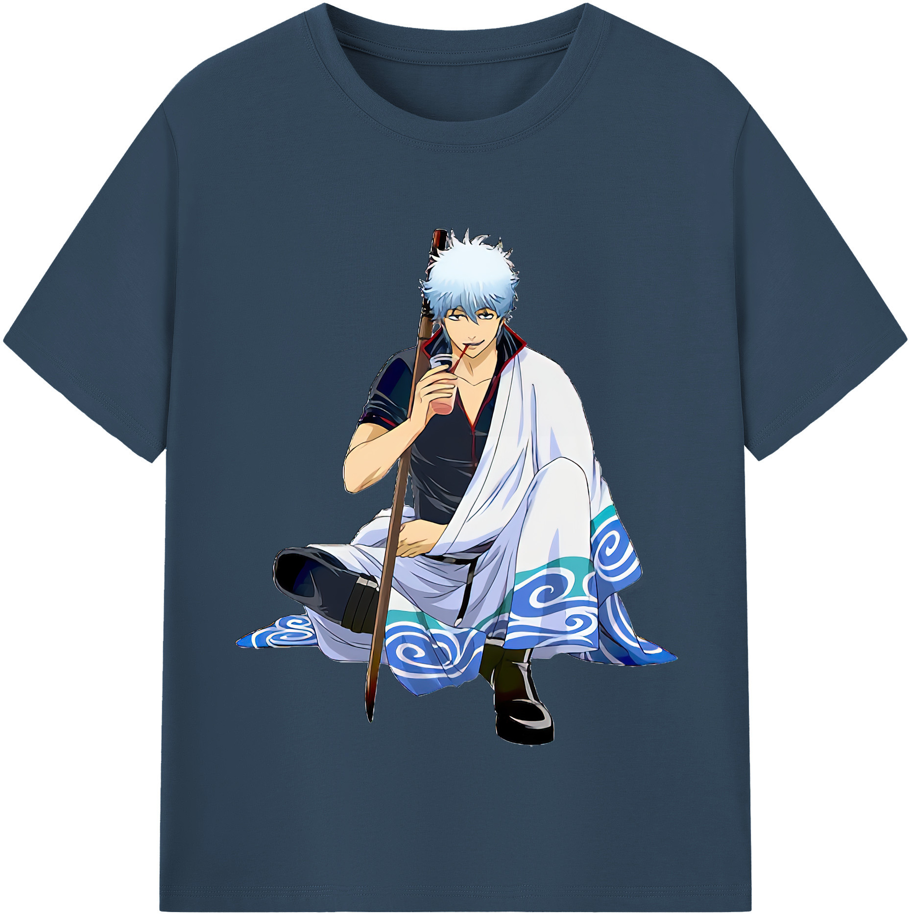 （画像用） ぎんたま 坂田銀時（さかたぎんとき） 神楽 志村新八（しむら しんぱち） GINTAMA Sakata Gintoki Kagura Shimura Shinpachi レディースカジュアルプリントTシャツ（綿100％）