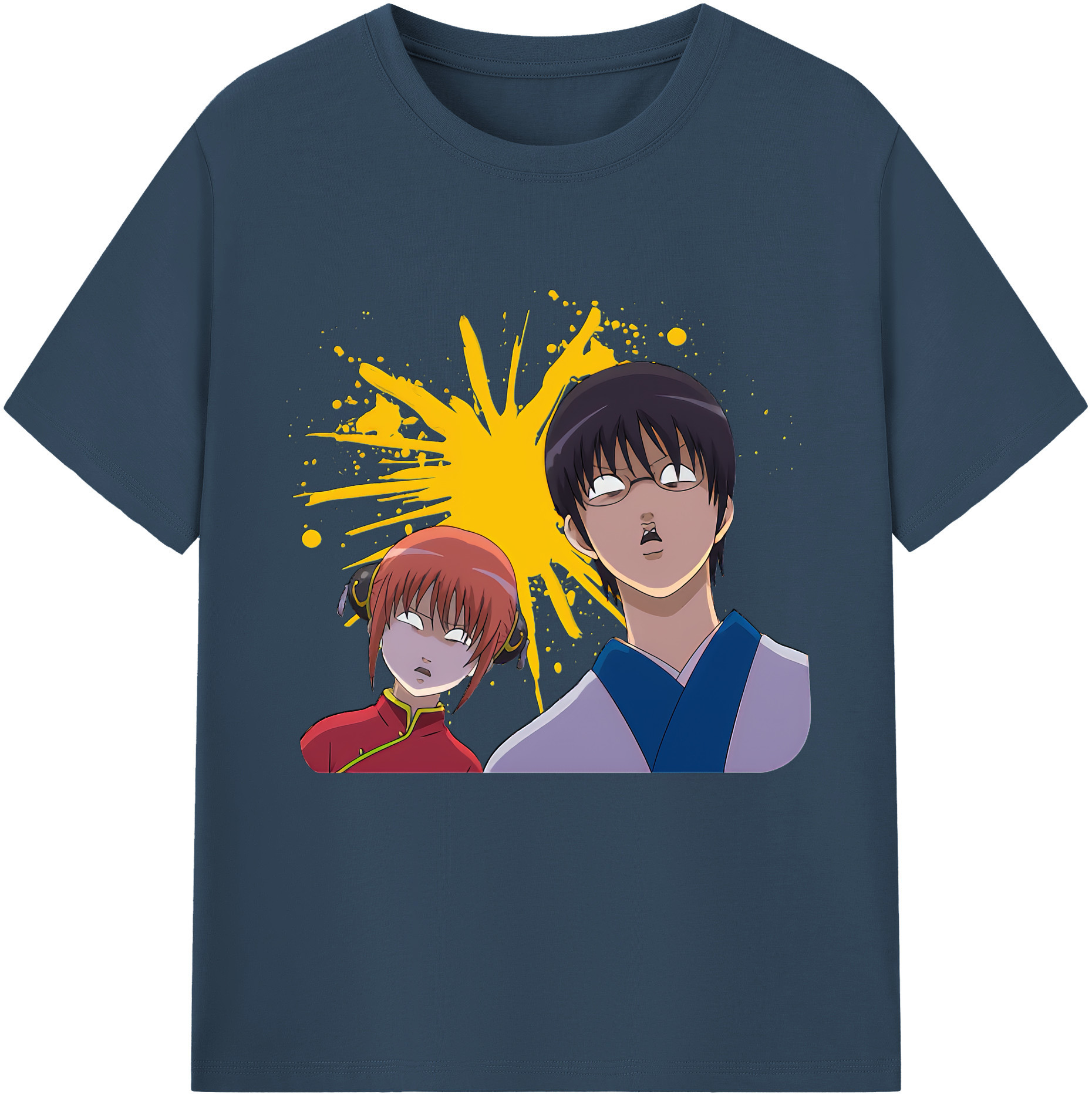 （画像用） ぎんたま 坂田銀時（さかたぎんとき） 神楽 志村新八（しむら しんぱち） GINTAMA Sakata Gintoki Kagura Shimura Shinpachi レディースカジュアルプリントTシャツ（綿100％）
