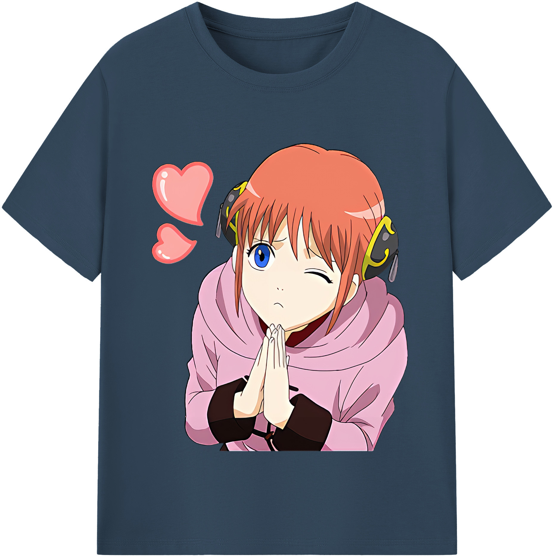 （画像用） ぎんたま 坂田銀時（さかたぎんとき） 神楽 志村新八（しむら しんぱち） GINTAMA Sakata Gintoki Kagura Shimura Shinpachi レディースカジュアルプリントTシャツ（綿100％）