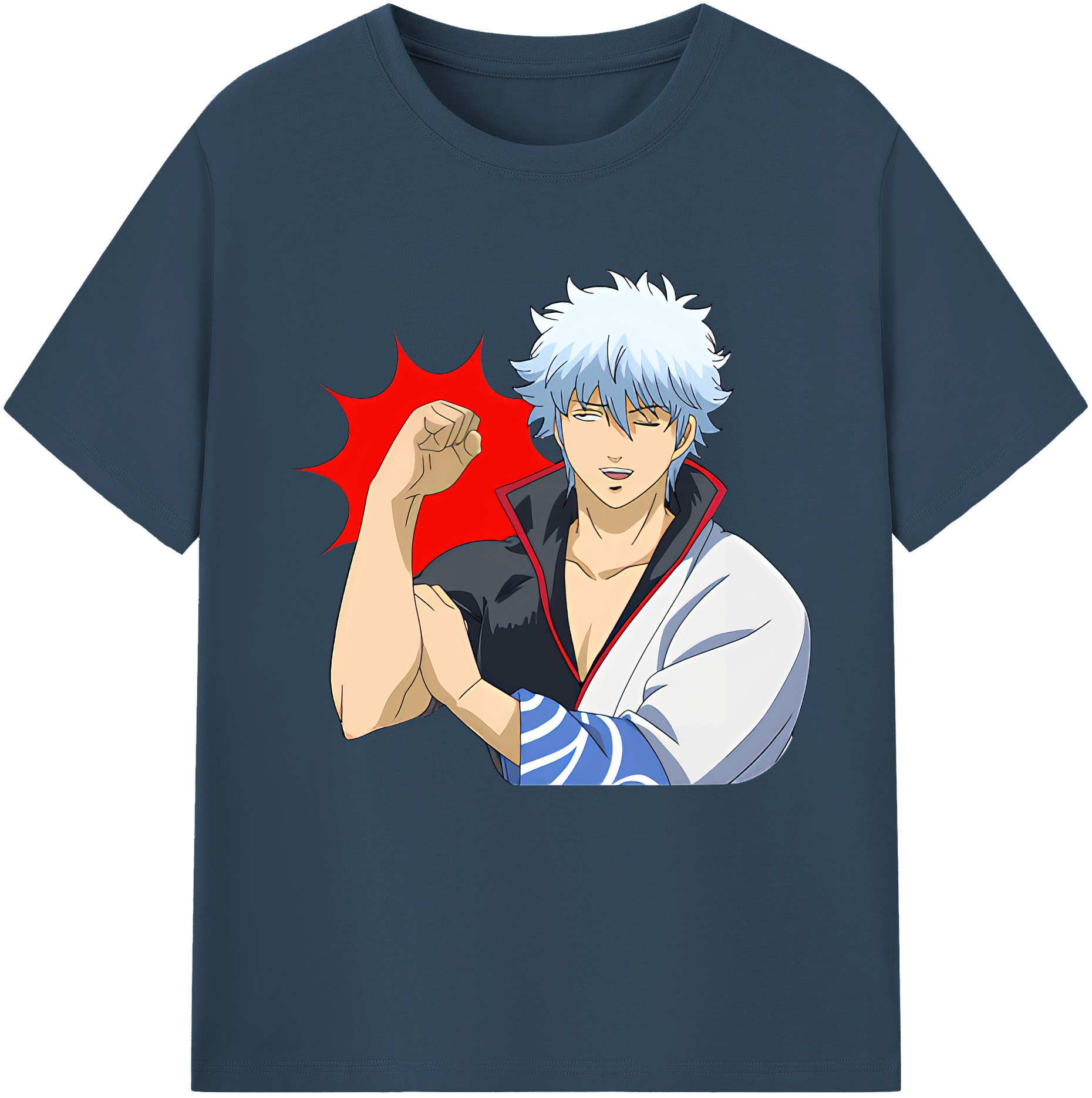 （画像用） ぎんたま 坂田銀時（さかたぎんとき） 神楽 志村新八（しむら しんぱち） GINTAMA Sakata Gintoki Kagura Shimura Shinpachi レディースカジュアルプリントTシャツ（綿100％）