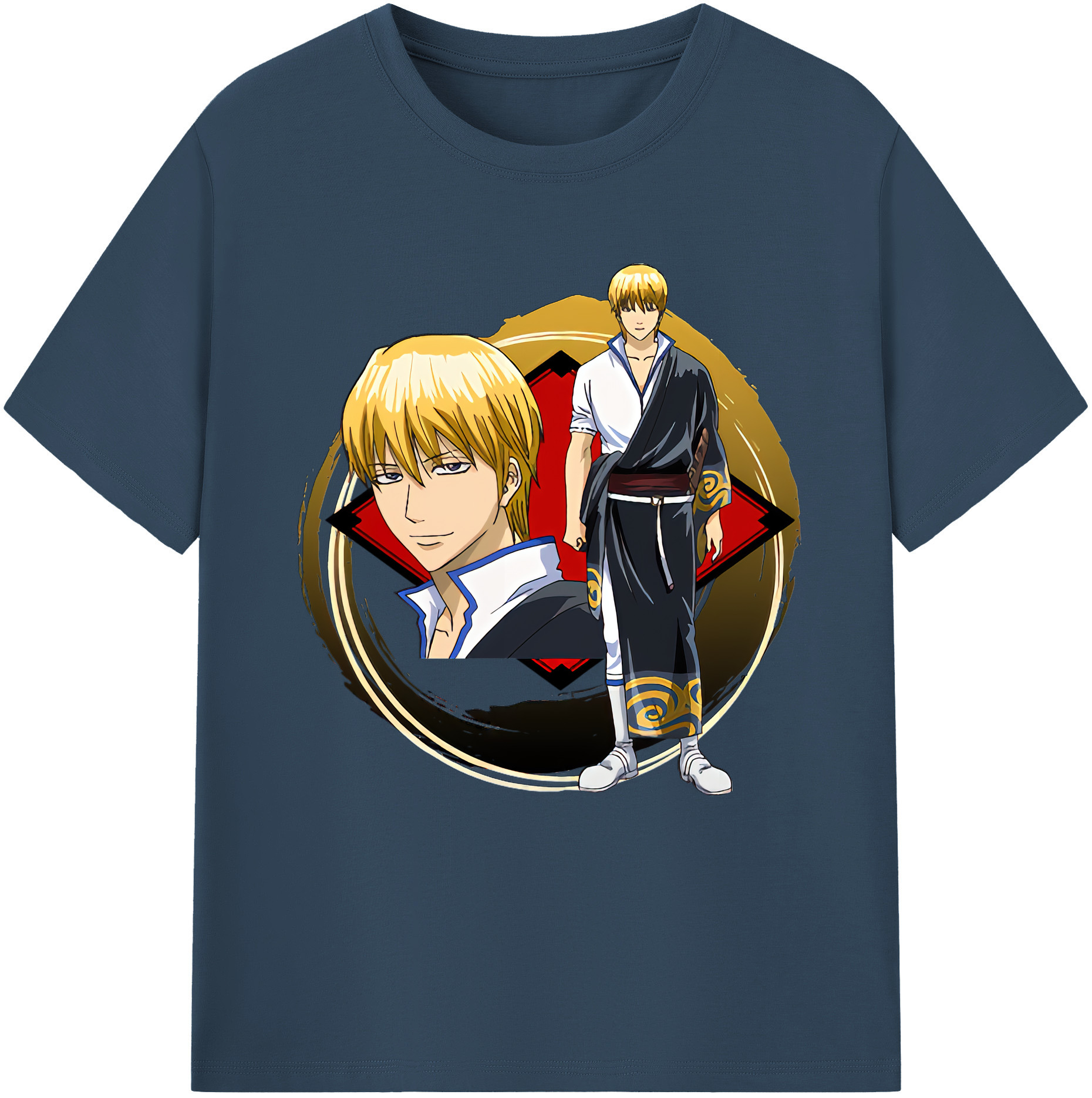 （画像用） ぎんたま 坂田銀時（さかたぎんとき） 神楽 志村新八（しむら しんぱち） GINTAMA Sakata Gintoki Kagura Shimura Shinpachi レディースカジュアルプリントTシャツ（綿100％）