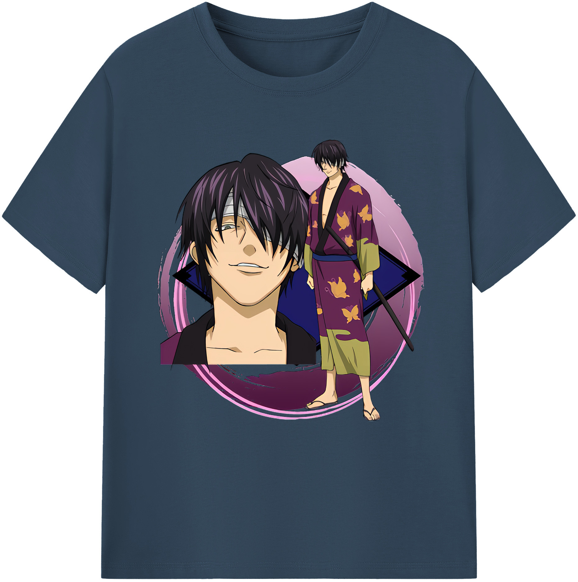 （画像用） ぎんたま 坂田銀時（さかたぎんとき） 神楽 志村新八（しむら しんぱち） GINTAMA Sakata Gintoki Kagura Shimura Shinpachi レディースカジュアルプリントTシャツ（綿100％）