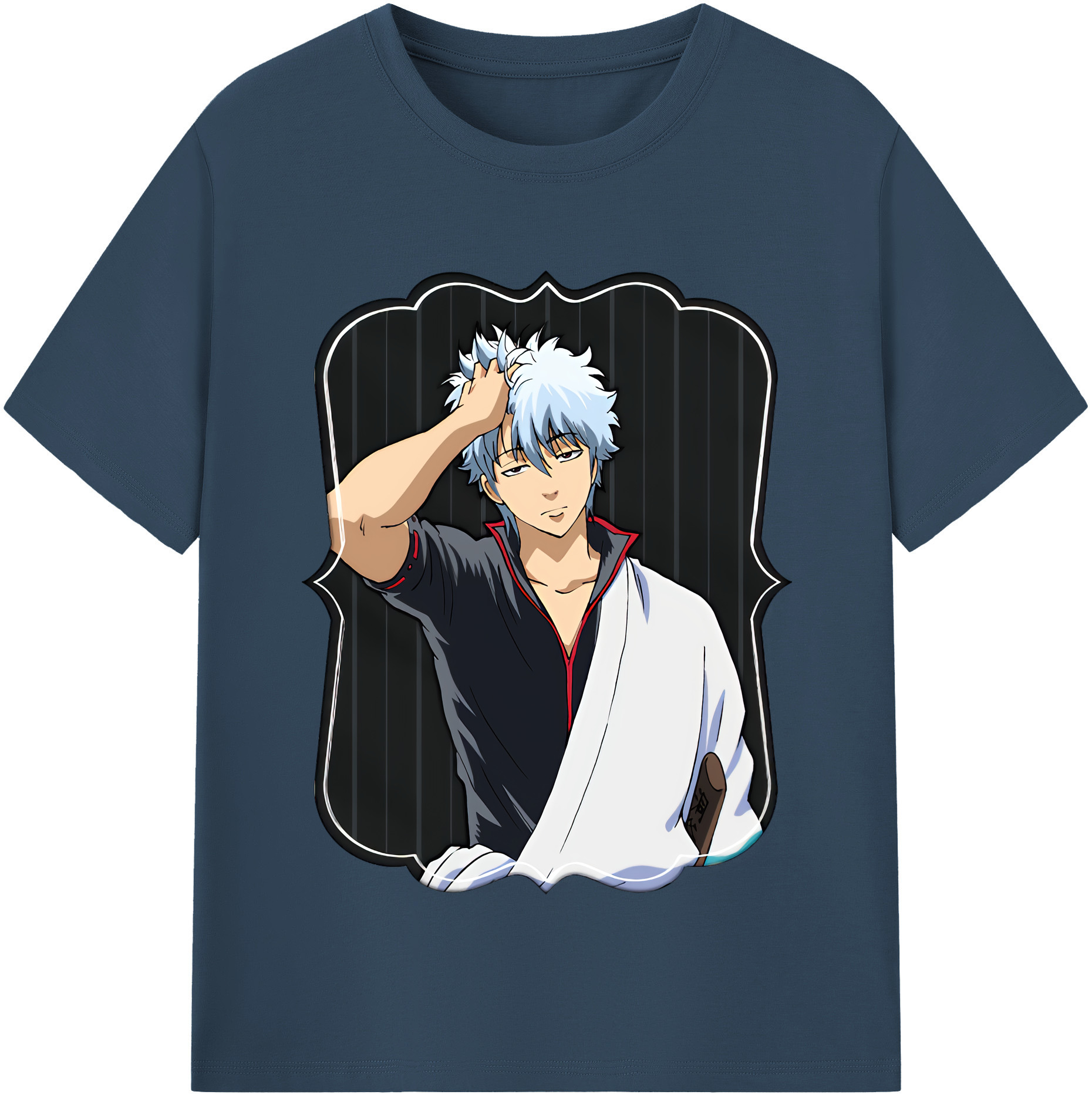（画像用） ぎんたま 坂田銀時（さかたぎんとき） 神楽 志村新八（しむら しんぱち） GINTAMA Sakata Gintoki Kagura Shimura Shinpachi レディースカジュアルプリントTシャツ（綿100％）