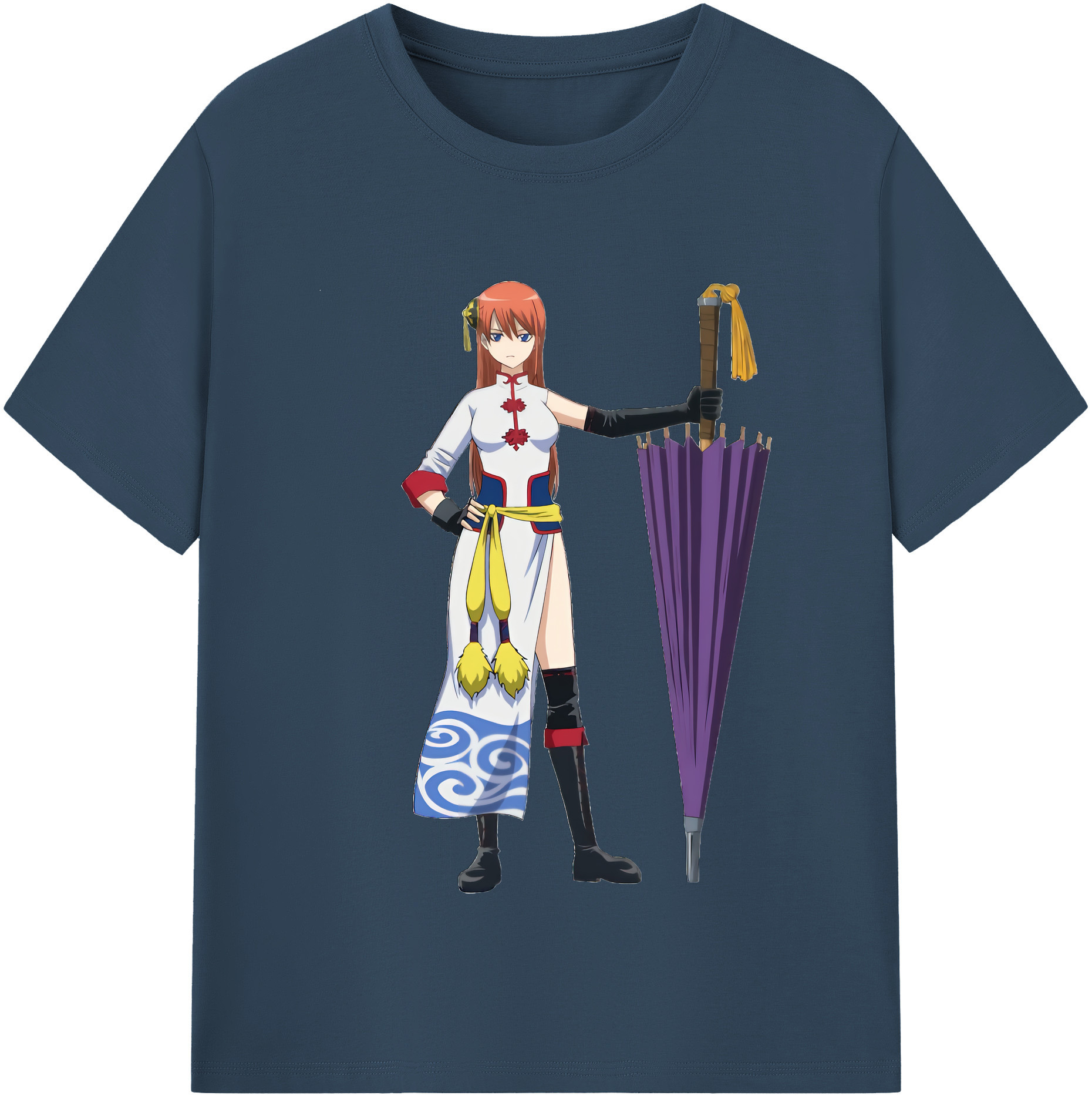 （画像用） ぎんたま 坂田銀時（さかたぎんとき） 神楽 志村新八（しむら しんぱち） GINTAMA Sakata Gintoki Kagura Shimura Shinpachi レディースカジュアルプリントTシャツ（綿100％）