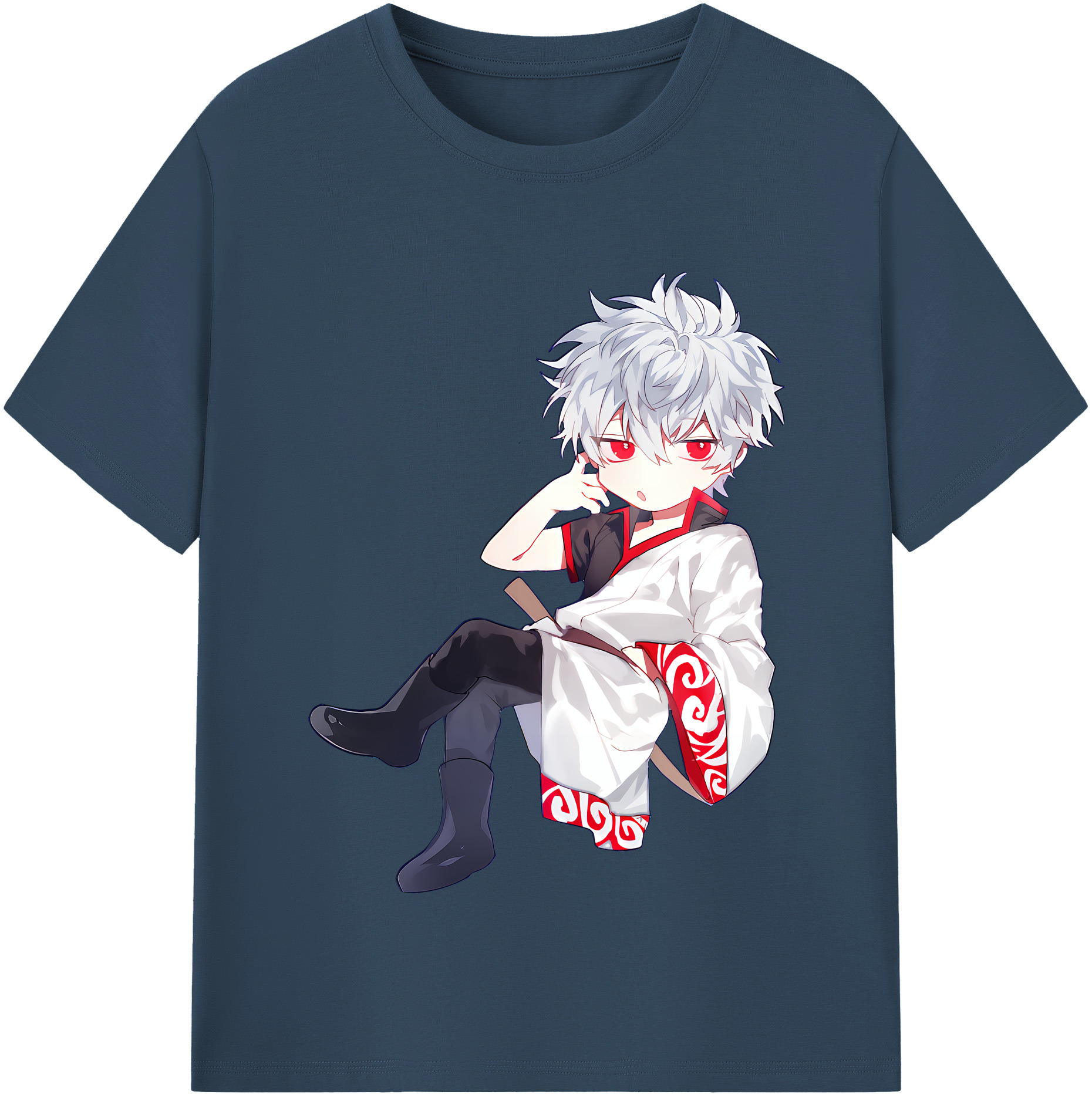 （画像用） ぎんたま 坂田銀時（さかたぎんとき） 神楽 志村新八（しむら しんぱち） GINTAMA Sakata Gintoki Kagura Shimura Shinpachi レディースカジュアルプリントTシャツ（綿100％）