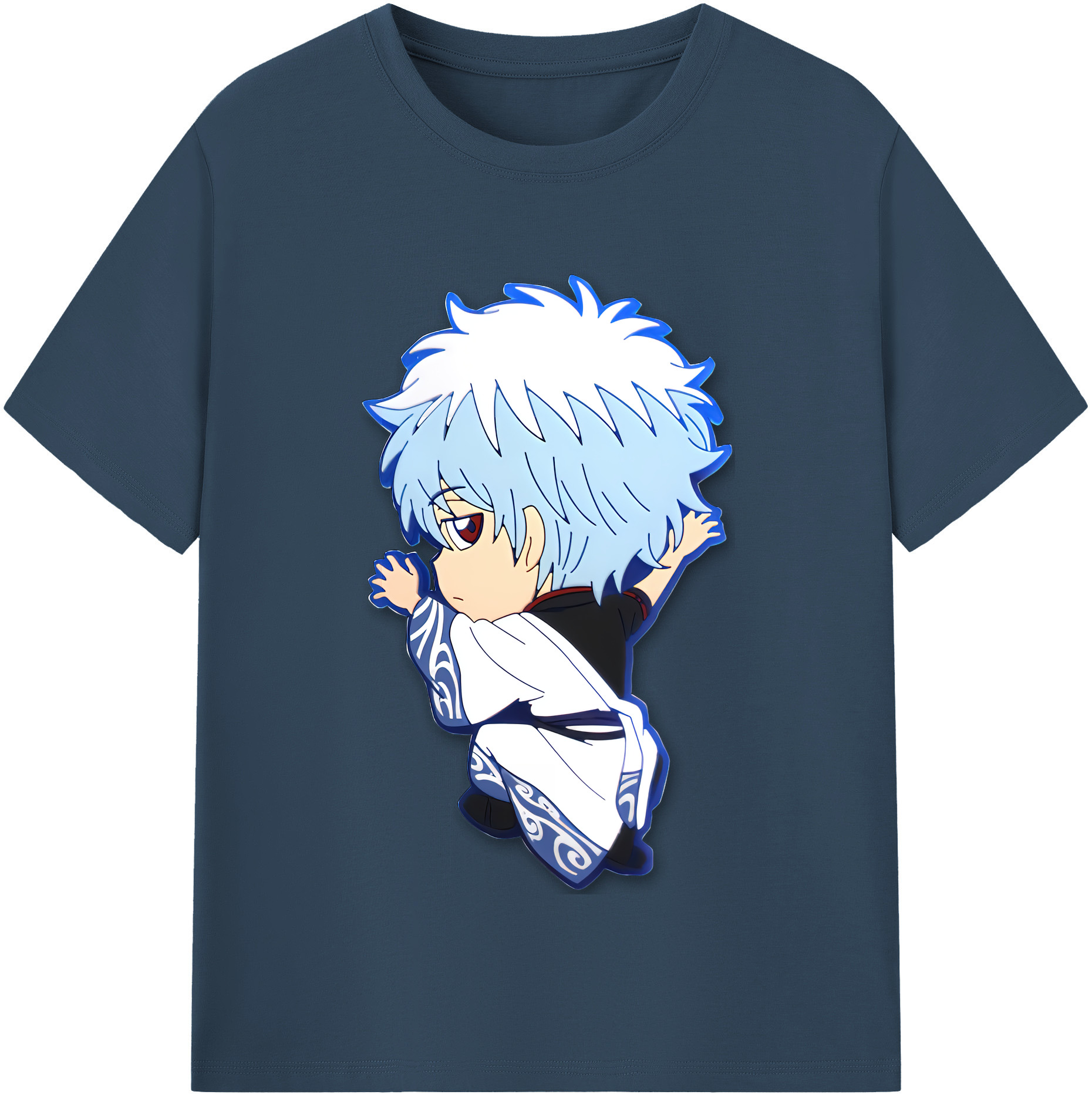 （画像用） ぎんたま 坂田銀時（さかたぎんとき） 神楽 志村新八（しむら しんぱち） GINTAMA Sakata Gintoki Kagura Shimura Shinpachi レディースカジュアルプリントTシャツ（綿100％）