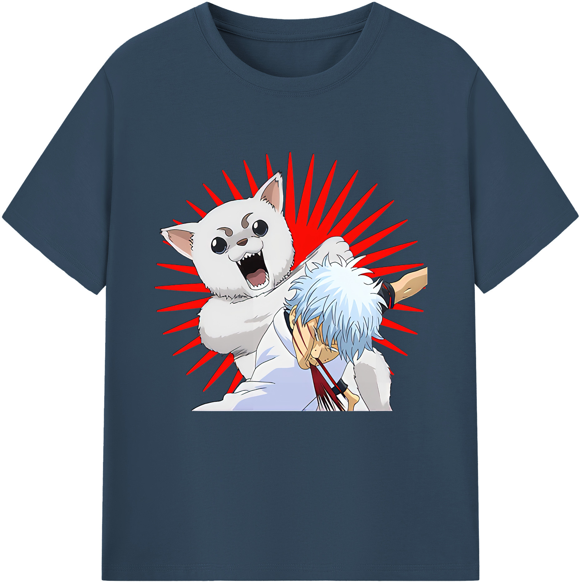（画像用） ぎんたま 坂田銀時（さかたぎんとき） 神楽 志村新八（しむら しんぱち） GINTAMA Sakata Gintoki Kagura Shimura Shinpachi レディースカジュアルプリントTシャツ（綿100％）