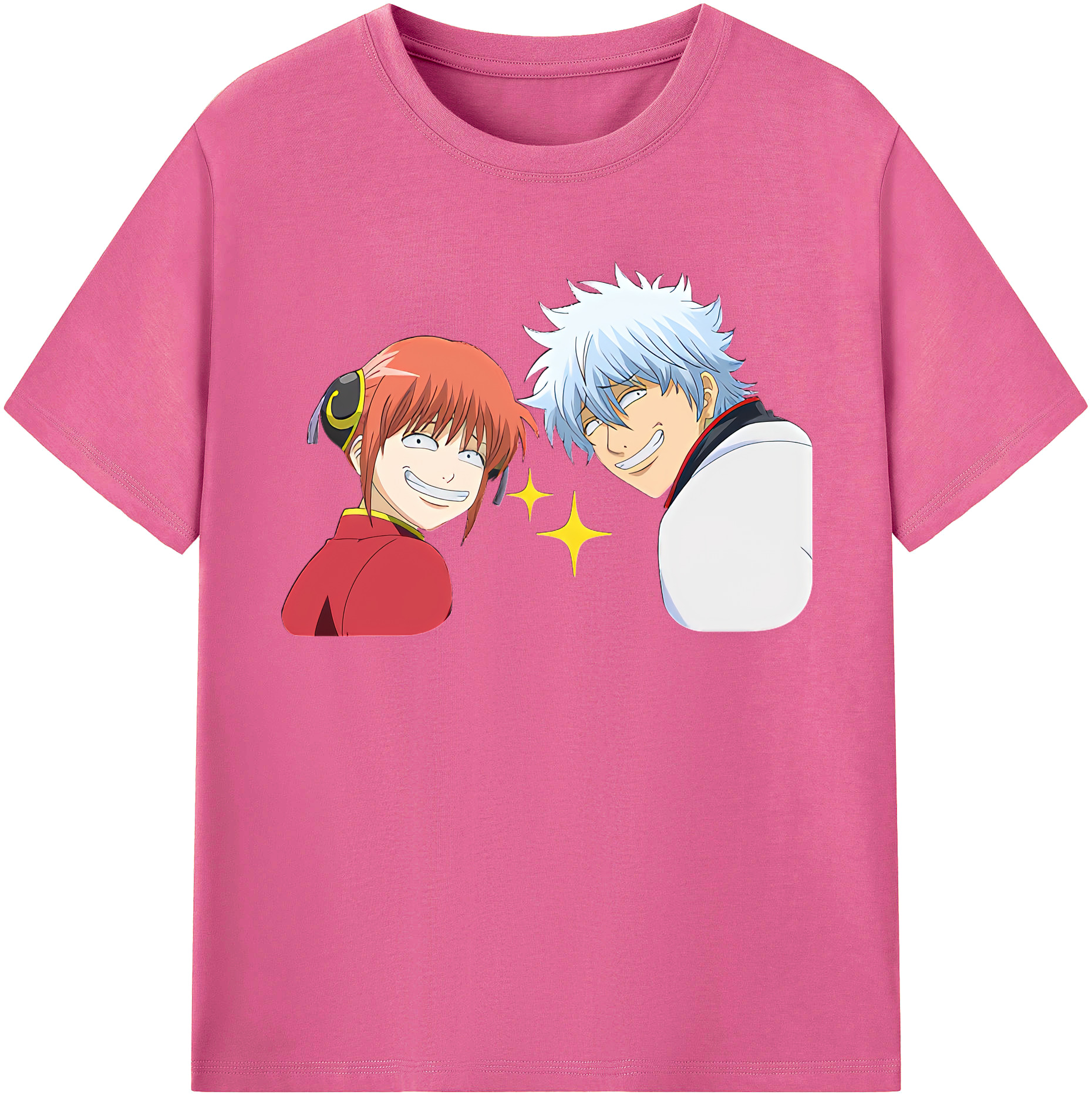 （画像用） ぎんたま 坂田銀時（さかたぎんとき） 神楽 志村新八（しむら しんぱち） GINTAMA Sakata Gintoki Kagura Shimura Shinpachi レディースカジュアルプリントTシャツ（綿100％）