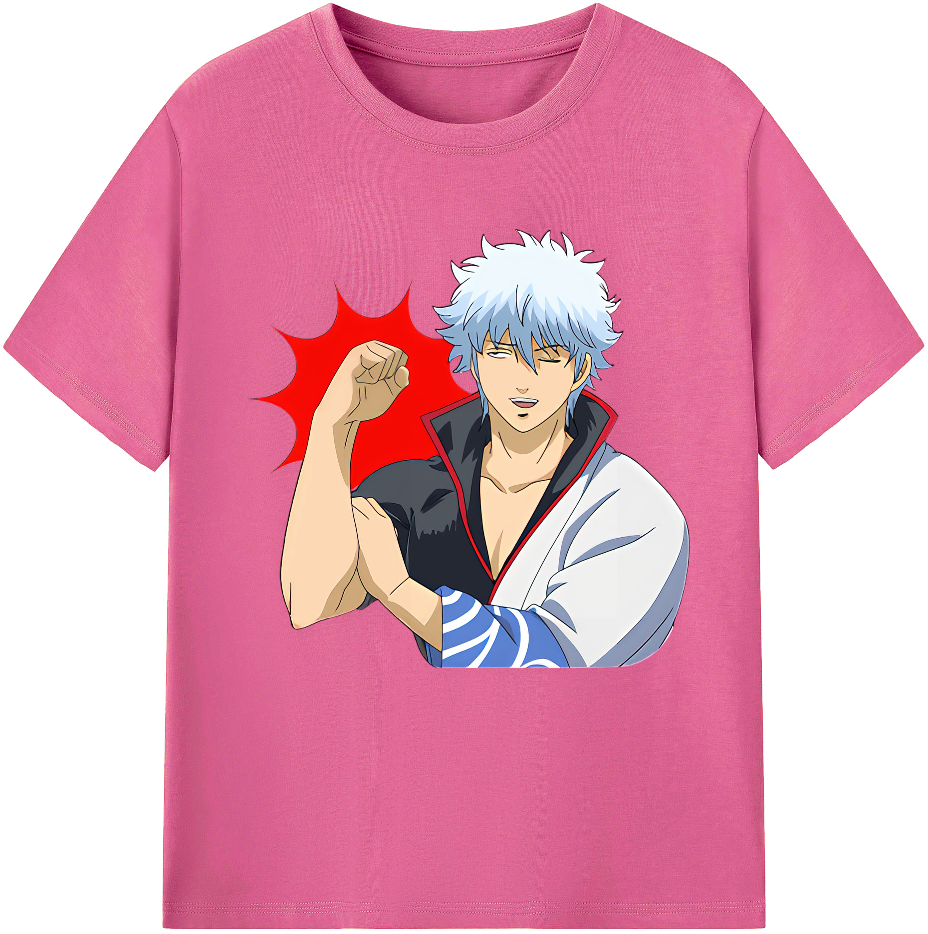 （画像用） ぎんたま 坂田銀時（さかたぎんとき） 神楽 志村新八（しむら しんぱち） GINTAMA Sakata Gintoki Kagura Shimura Shinpachi レディースカジュアルプリントTシャツ（綿100％）