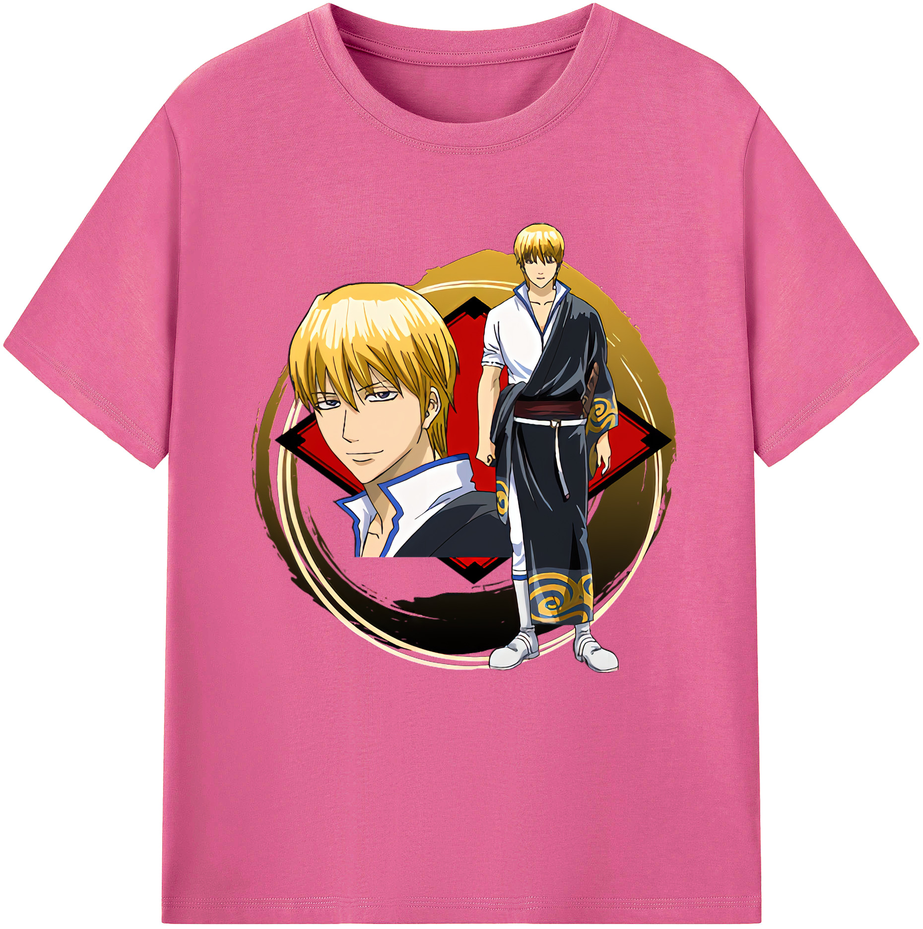 （画像用） ぎんたま 坂田銀時（さかたぎんとき） 神楽 志村新八（しむら しんぱち） GINTAMA Sakata Gintoki Kagura Shimura Shinpachi レディースカジュアルプリントTシャツ（綿100％）