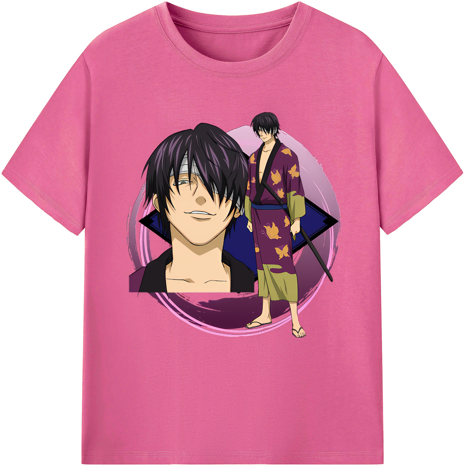 （画像用） ぎんたま 坂田銀時（さかたぎんとき） 神楽 志村新八（しむら しんぱち） GINTAMA Sakata Gintoki Kagura Shimura Shinpachi レディースカジュアルプリントTシャツ（綿100％）