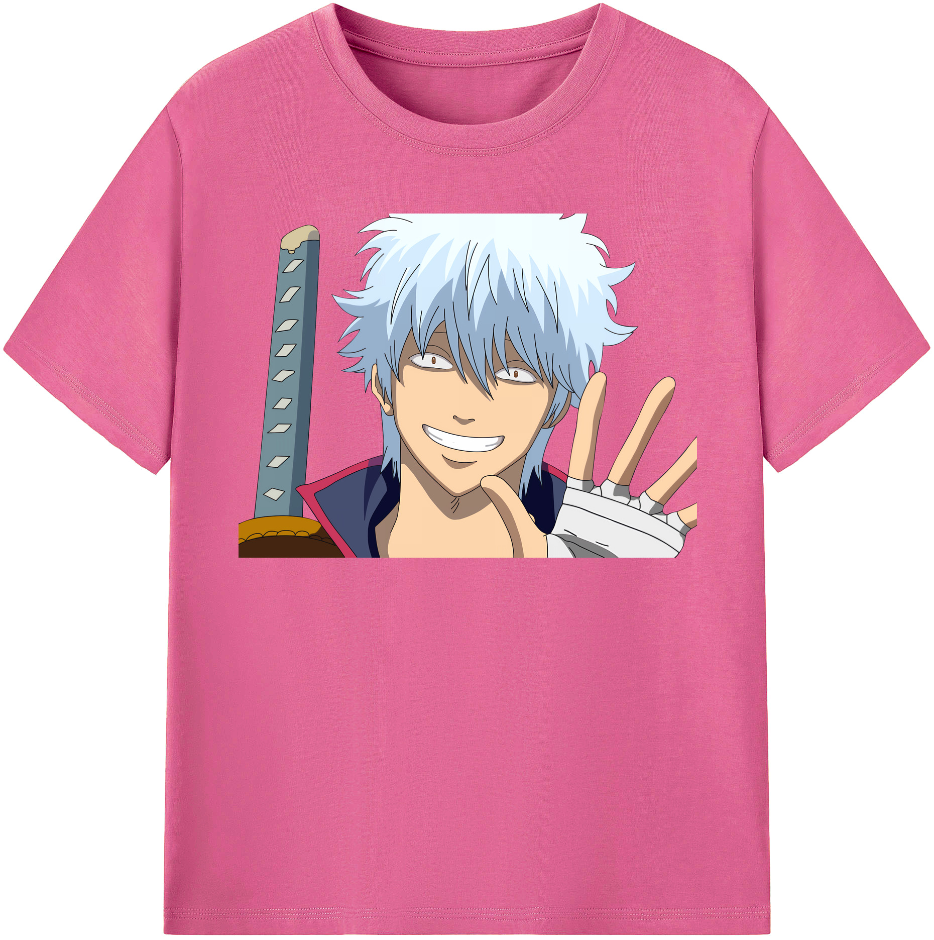 （画像用） ぎんたま 坂田銀時（さかたぎんとき） 神楽 志村新八（しむら しんぱち） GINTAMA Sakata Gintoki Kagura Shimura Shinpachi レディースカジュアルプリントTシャツ（綿100％）