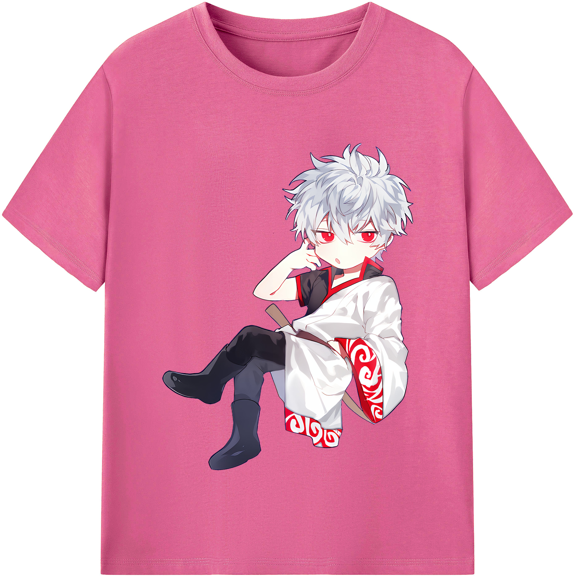 （画像用） ぎんたま 坂田銀時（さかたぎんとき） 神楽 志村新八（しむら しんぱち） GINTAMA Sakata Gintoki Kagura Shimura Shinpachi レディースカジュアルプリントTシャツ（綿100％）