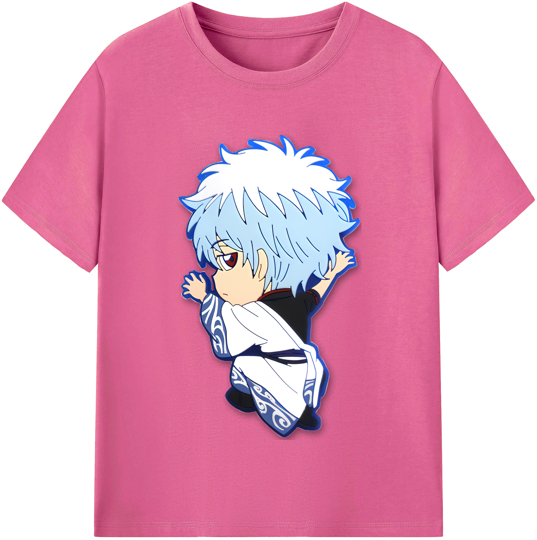 （画像用） ぎんたま 坂田銀時（さかたぎんとき） 神楽 志村新八（しむら しんぱち） GINTAMA Sakata Gintoki Kagura Shimura Shinpachi レディースカジュアルプリントTシャツ（綿100％）